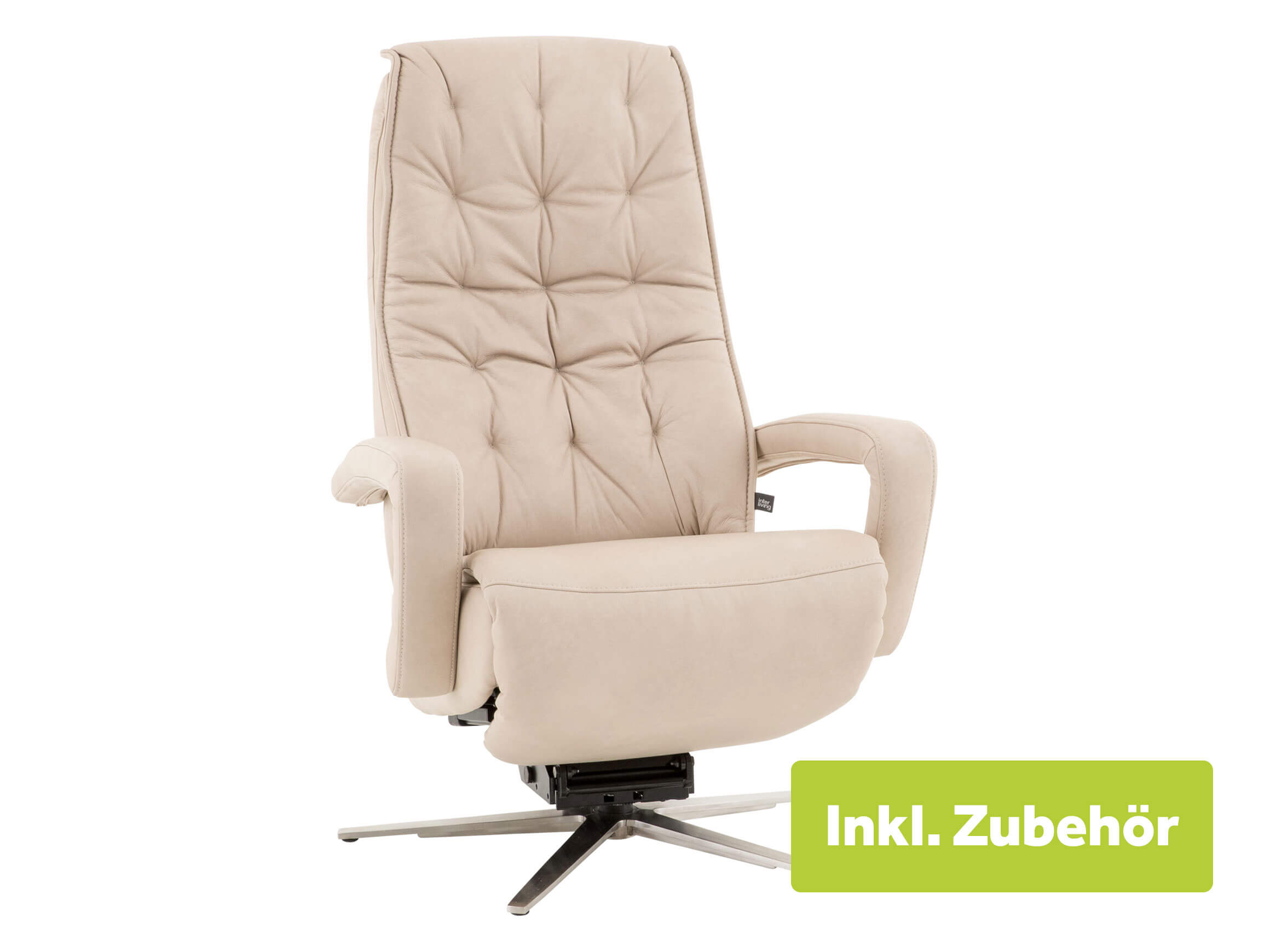 Relaxer Elias* Medium, Leder 60 Cloudy Ecru,/nFuss V4 -