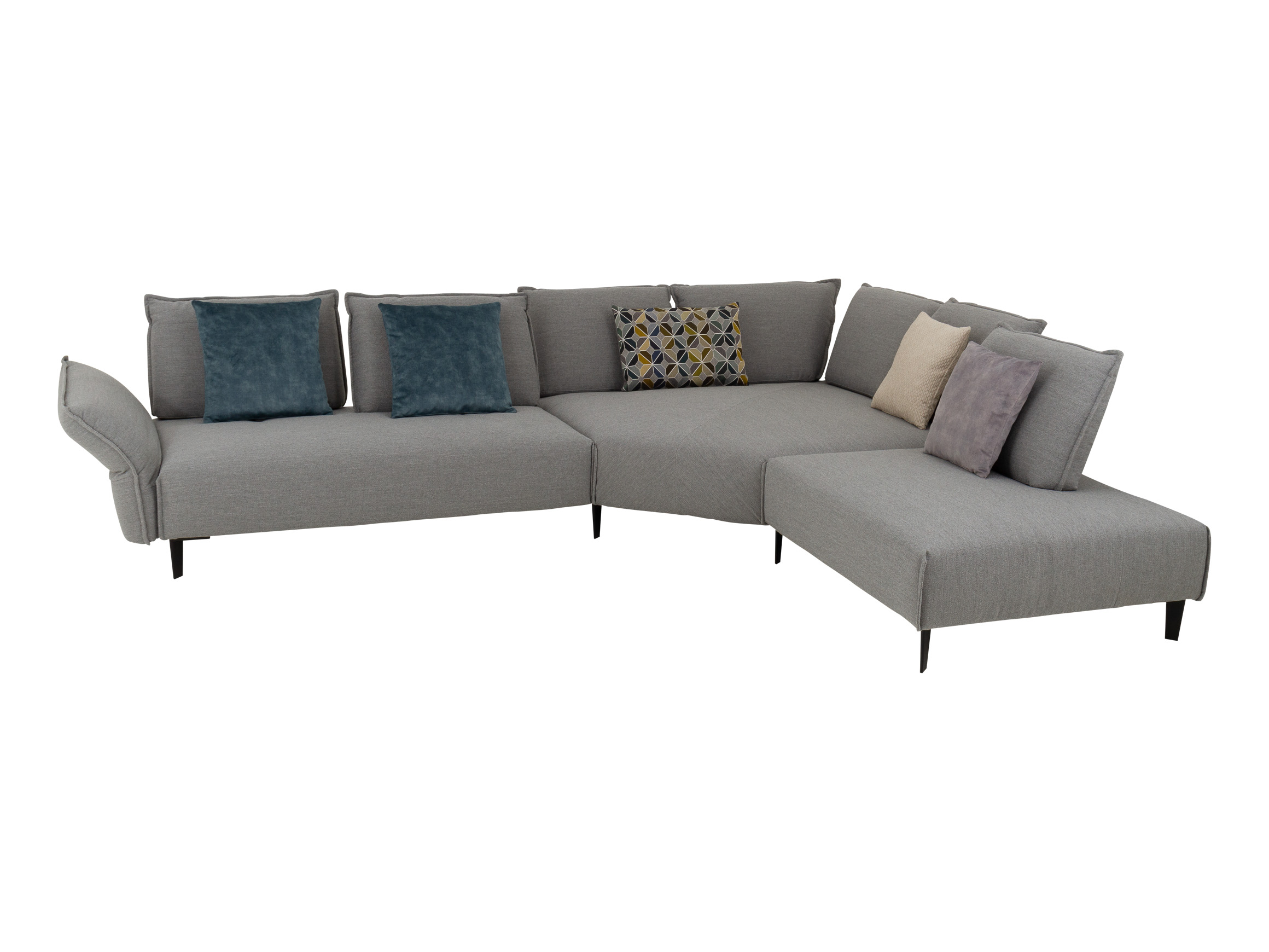 Ecksofa Bochum Basic Schillig Willi / Farbe: Anthracite / Material: Stoff Basic