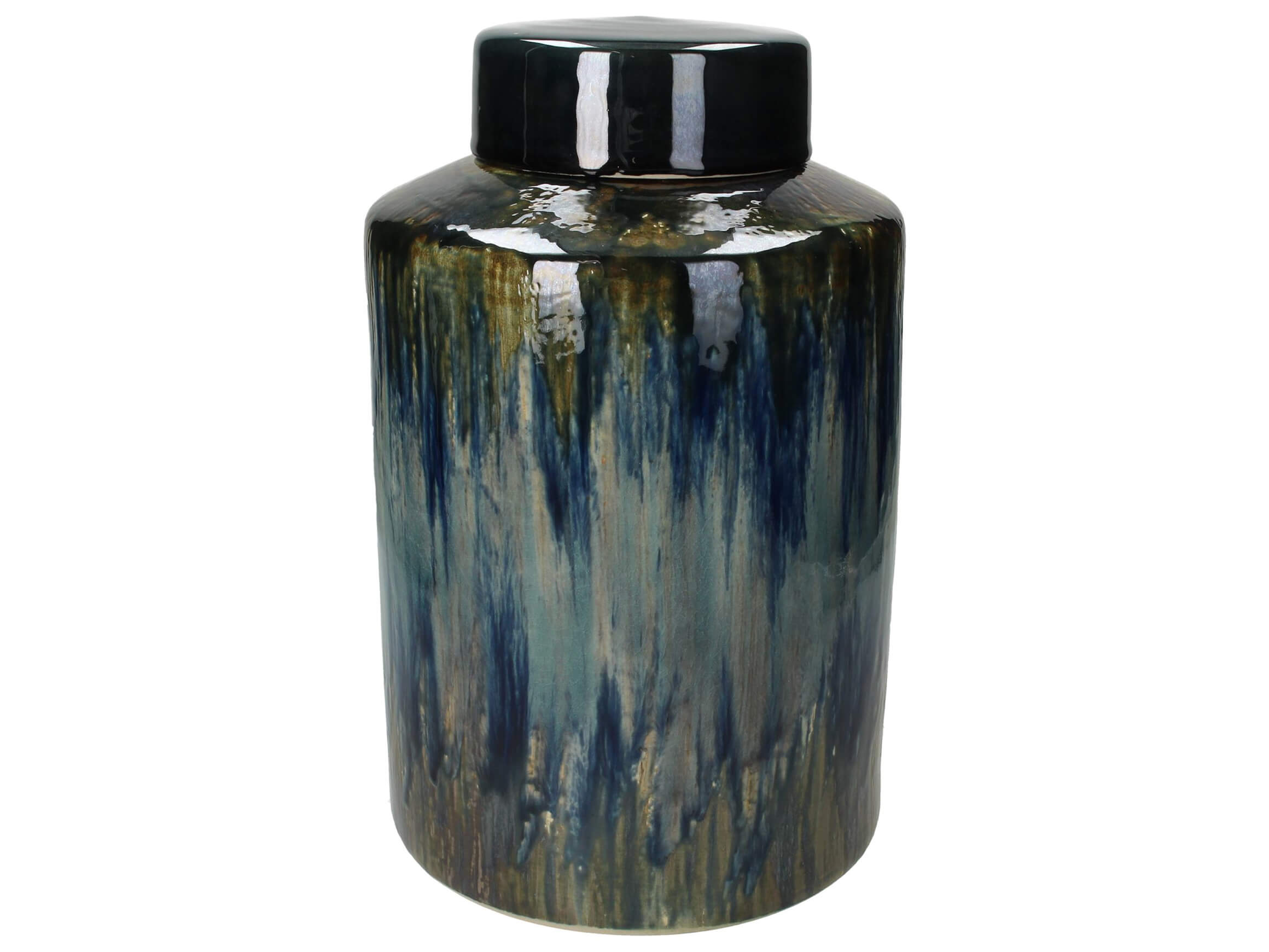 Dose Farbverlauf Blau-Grau-Grün H: 32 cm Kersten / Farbe: Blau Grau Grün