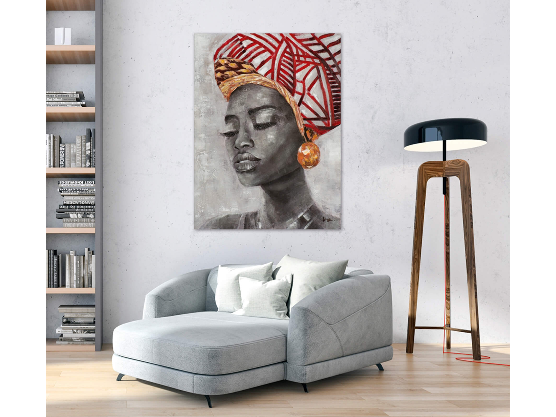 Bild Schönheit mit Rotem Turban image LAND