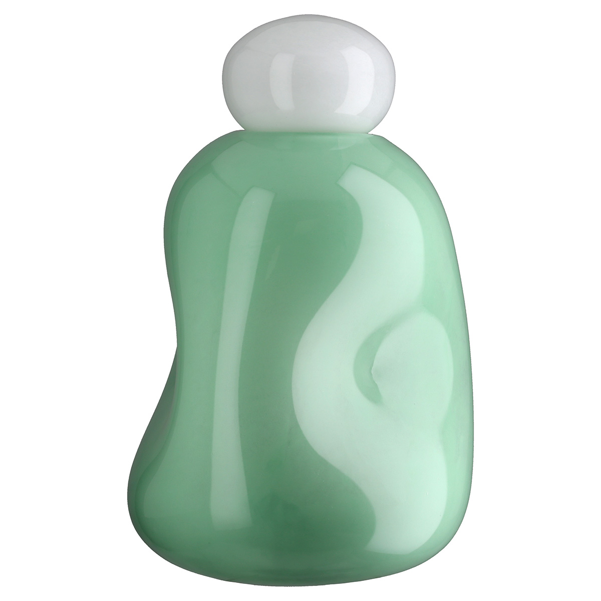 Gilde Vase Candy Glas Hellgrün H: 38 cm Grün | Schubiger Möbel