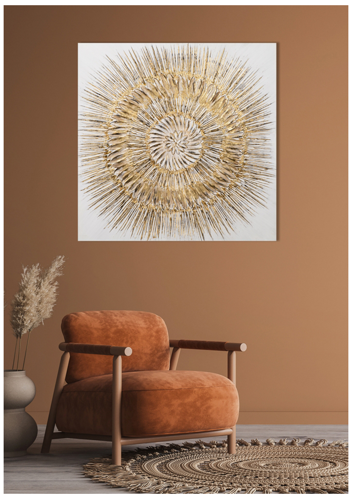 Bild Mandala Goldzauber image LAND / Farbe: Creme-Gold
