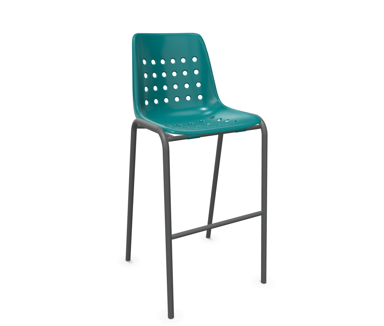 Barstuhl Bermuda von Schaffner / Farbe: Kaliblau / Grösse: 52 x 54 cm