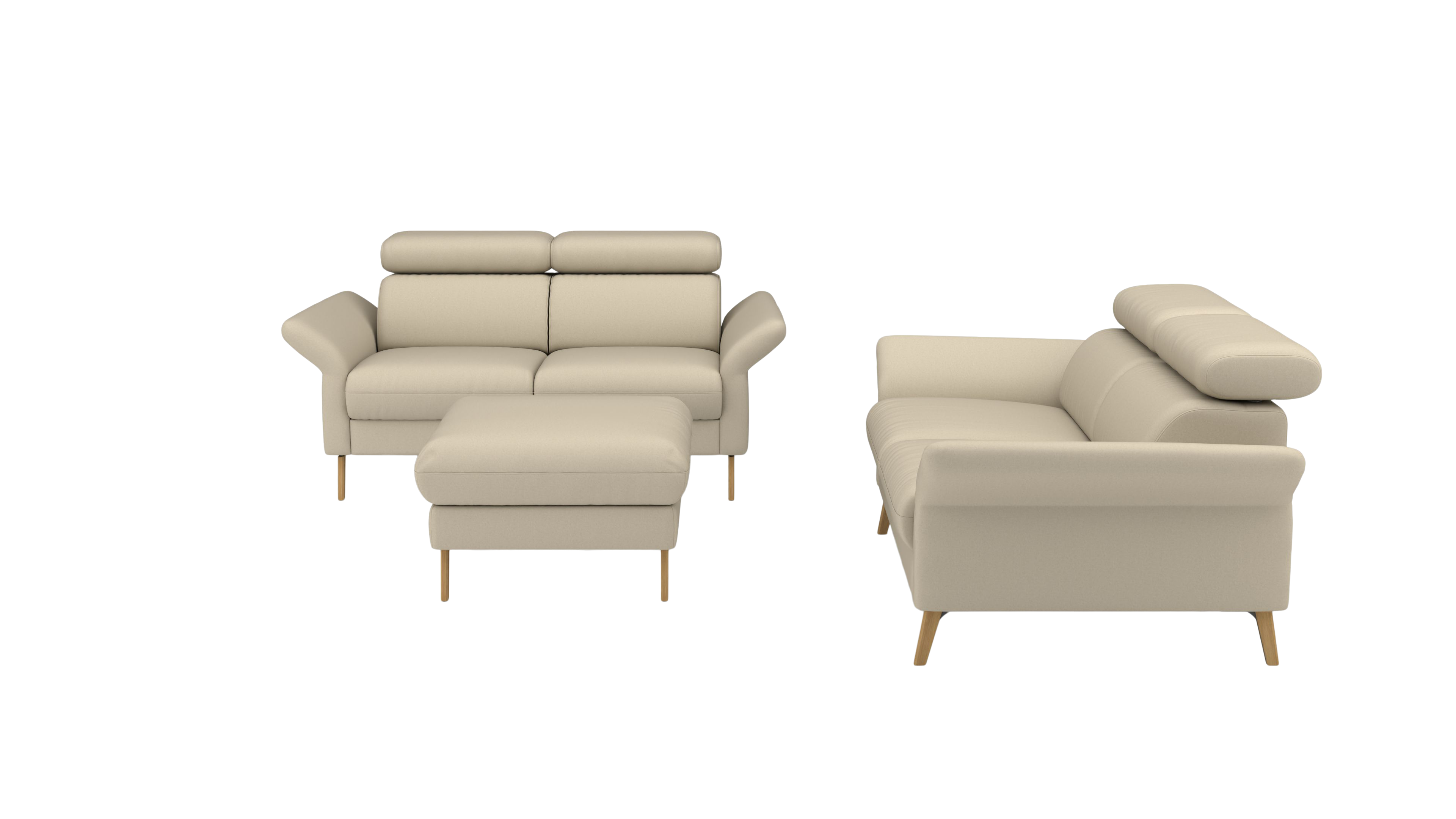 Einzelkombination #2 Mars UrbanDesign / Farbe: Beige / Bezugsmaterial: Stoff