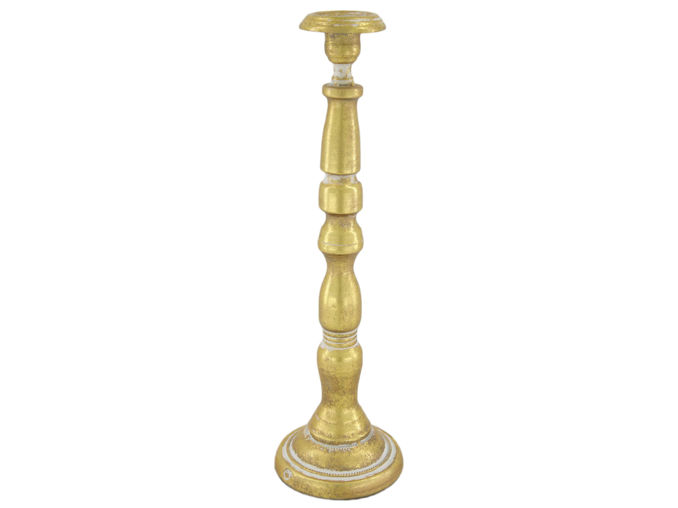 Decofinder Kerzenständer Metall Gold H: 38 cm  | Schubiger Möbel