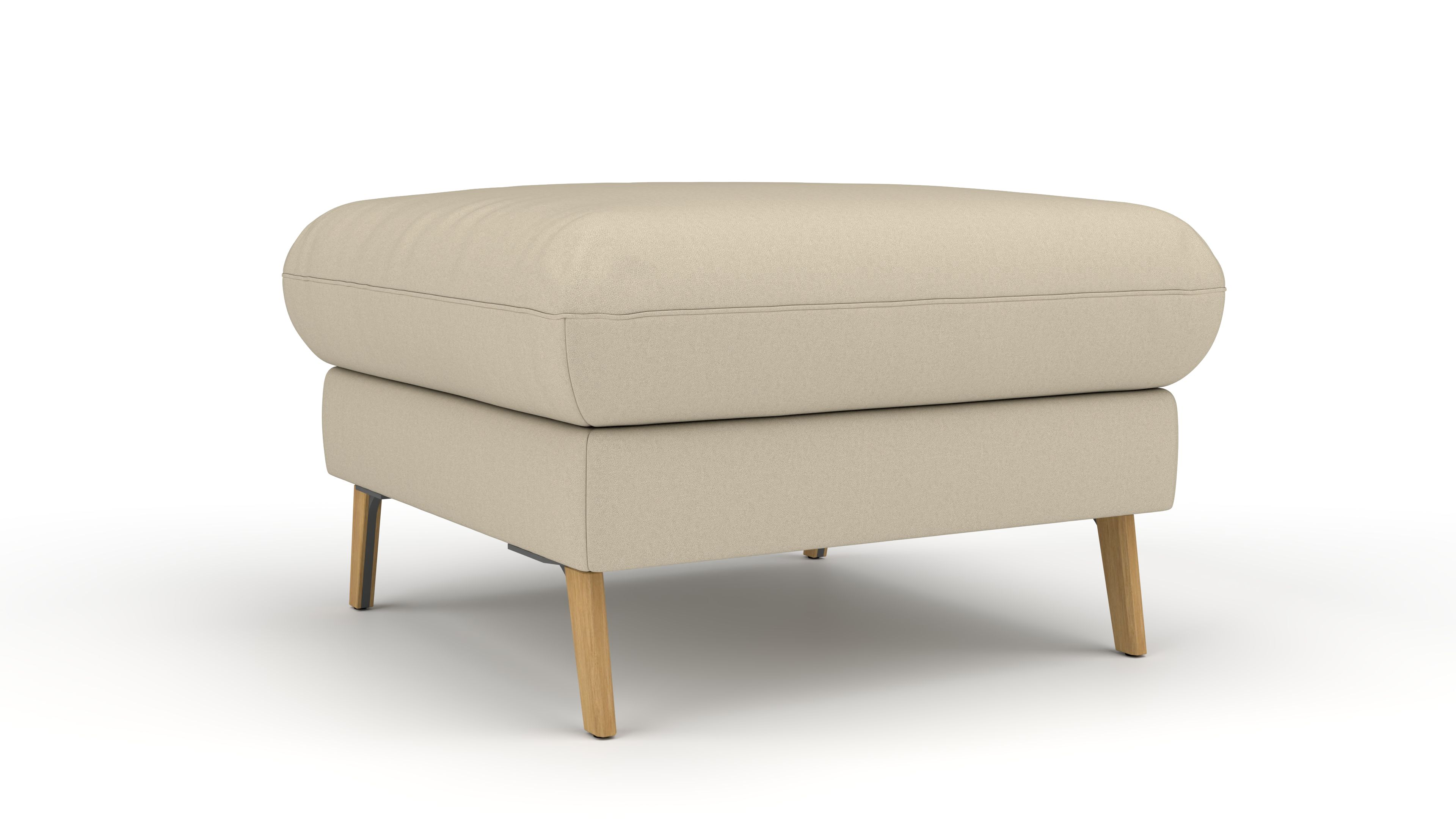 Hocker Mars UrbanDesign / Farbe: Beige / Bezugsmaterial: Stoff