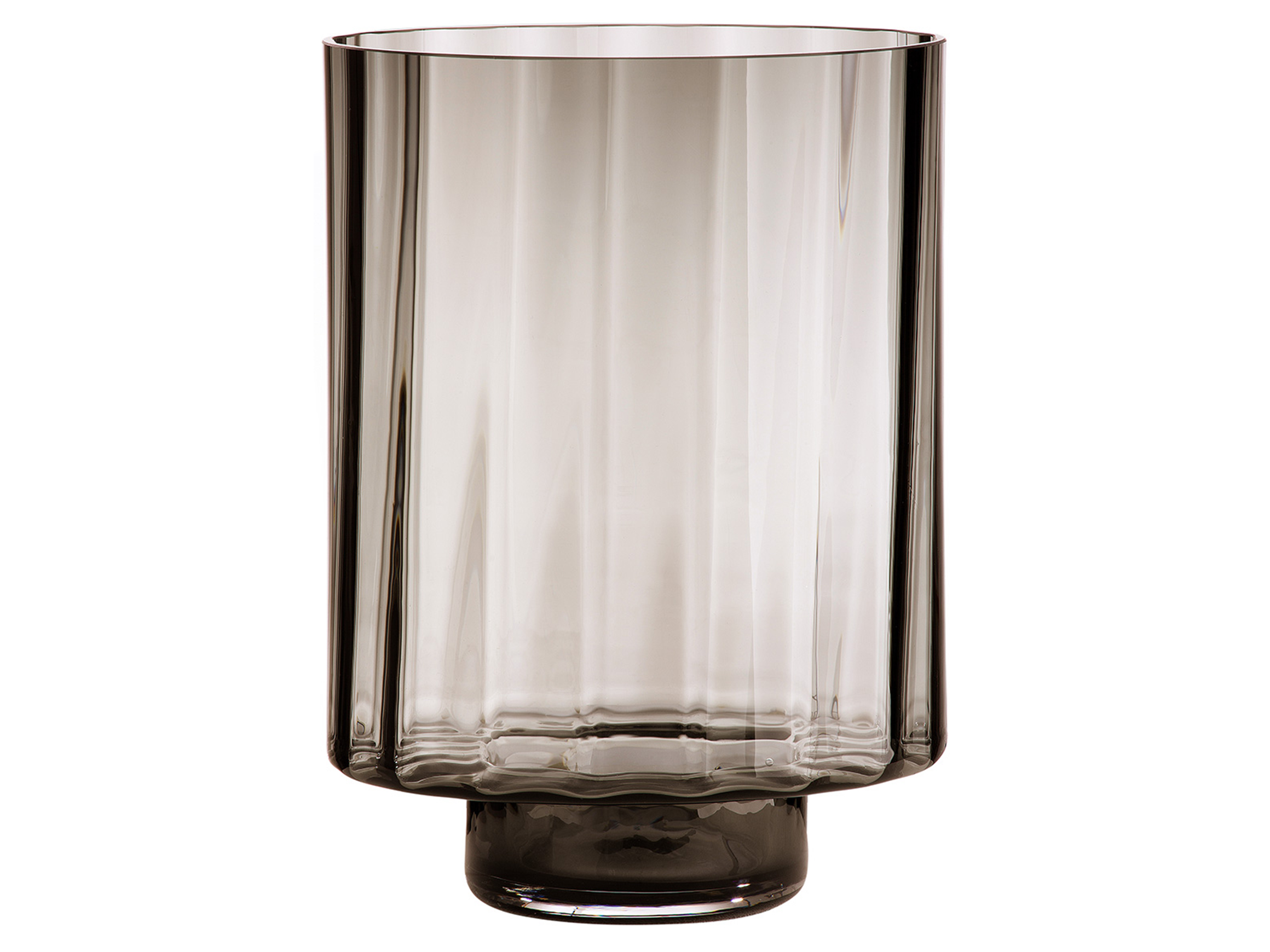 Gilde Windlicht Novus Rauchglas H: 35 cm  | Schubiger Möbel