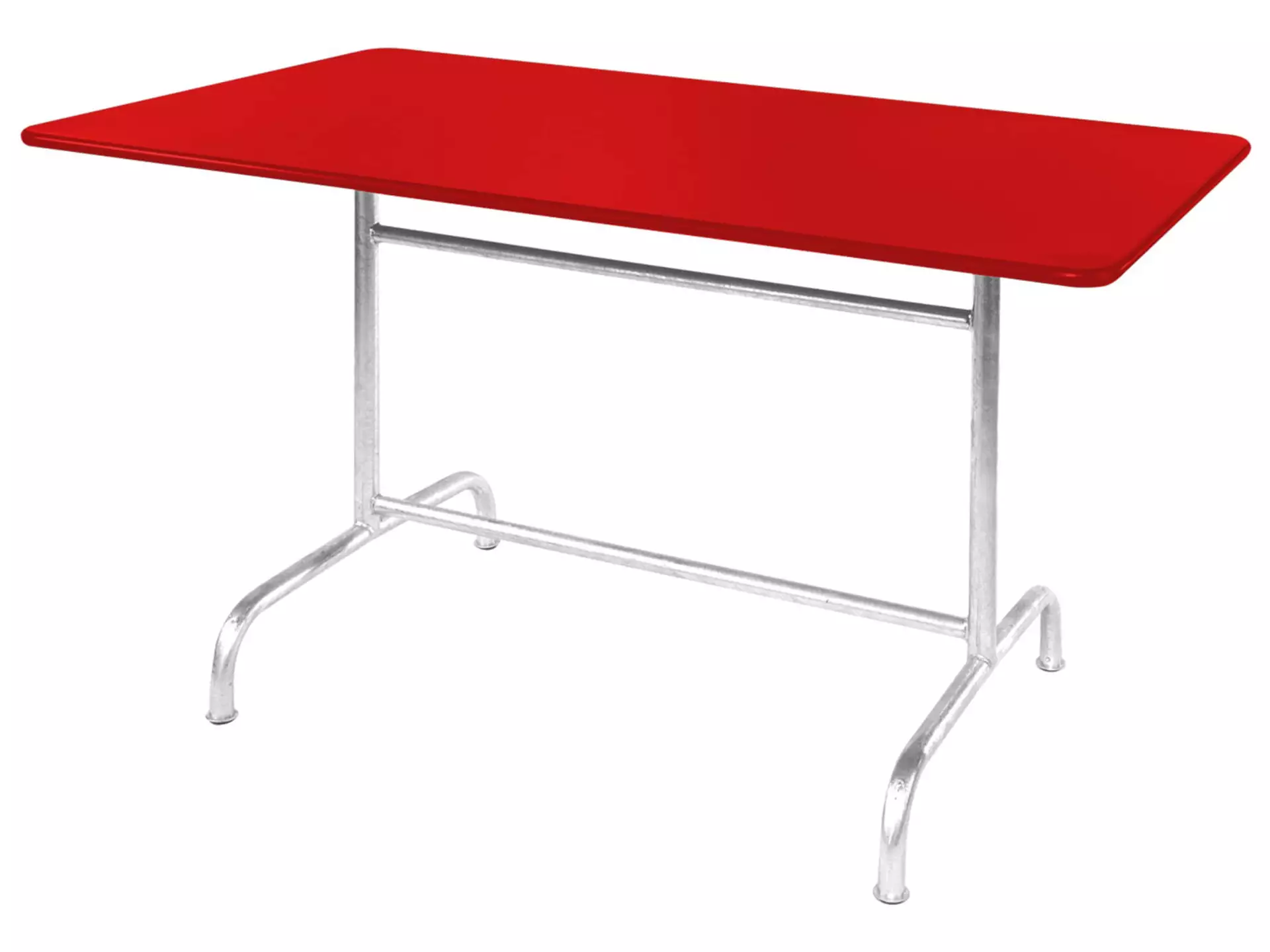 Metall-Tisch Rigi Schaffner / Farbe: Rot