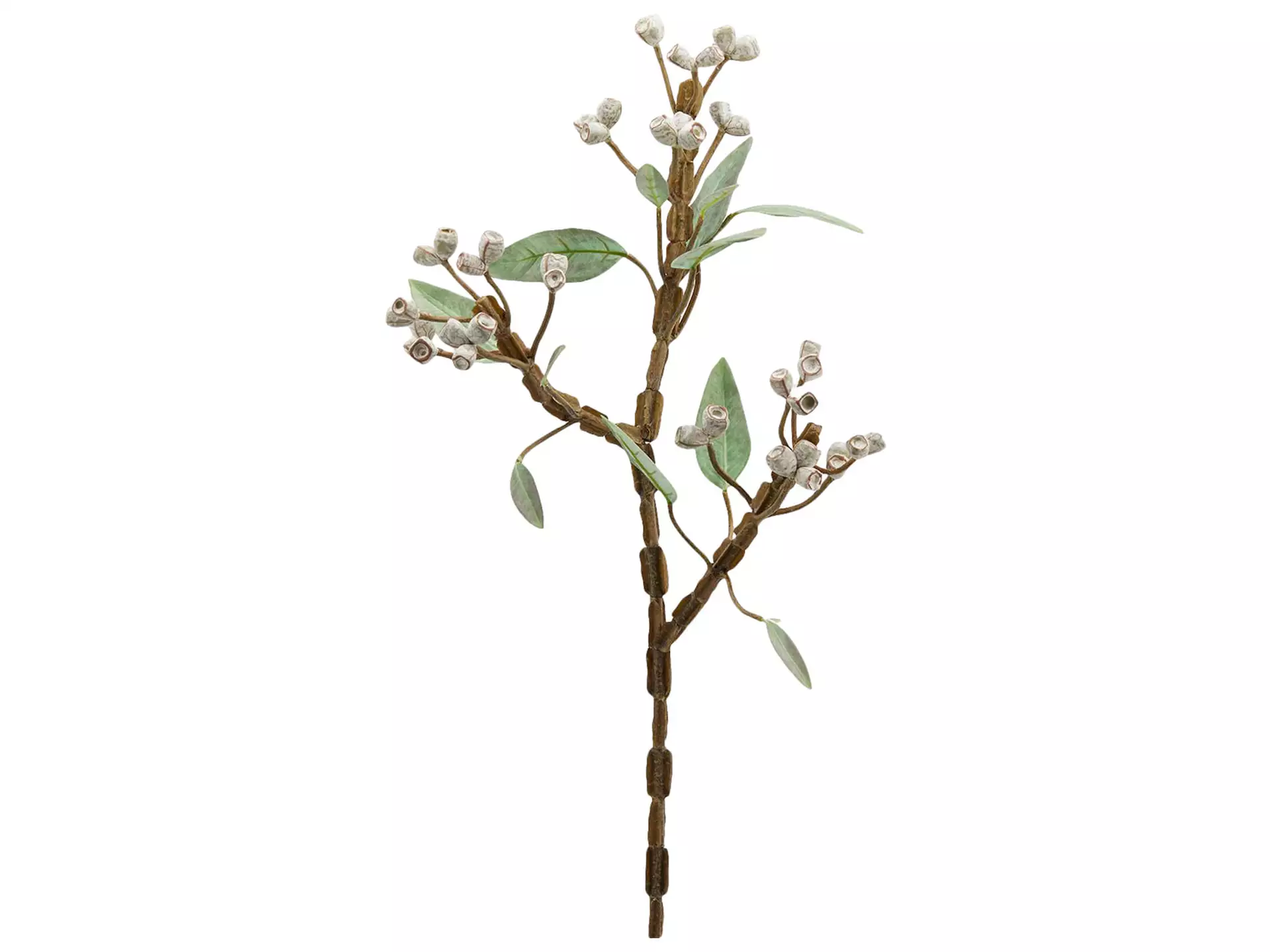 Kunstblume Eucalypthus Weiss-Grün H: 80 cm Edg
