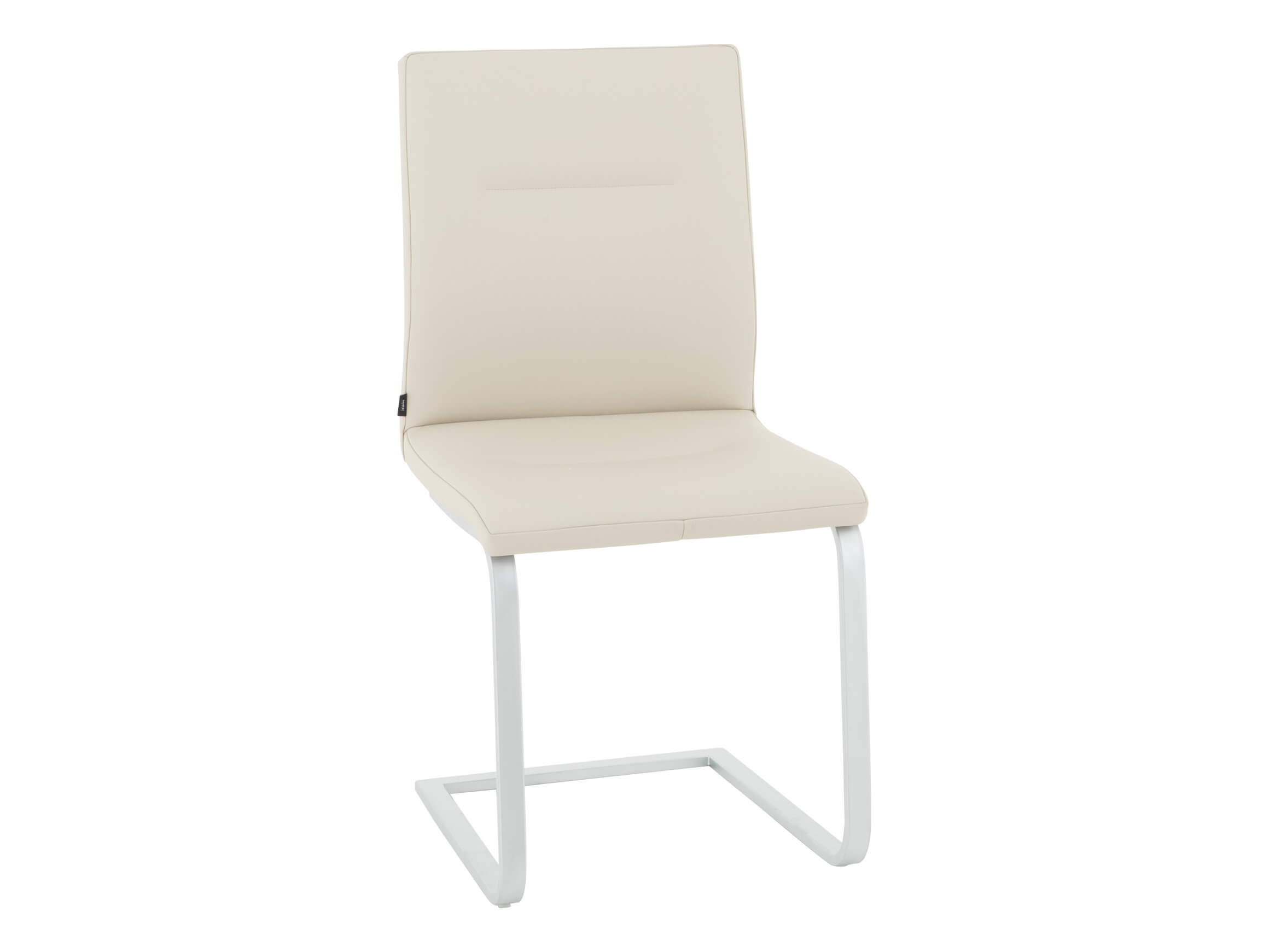 Freischwingerstuhl Mona Leder Weiss Von Seetal