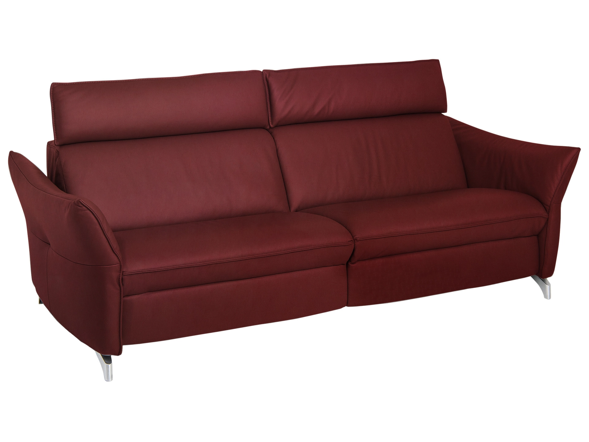 Sofa Catania Basic B: 224 cm Himolla / Farbe: Merlot / Material: Leder Basic