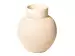Vase Ton Rund H: 29 cm Schlittler / Farbe: Weiss
