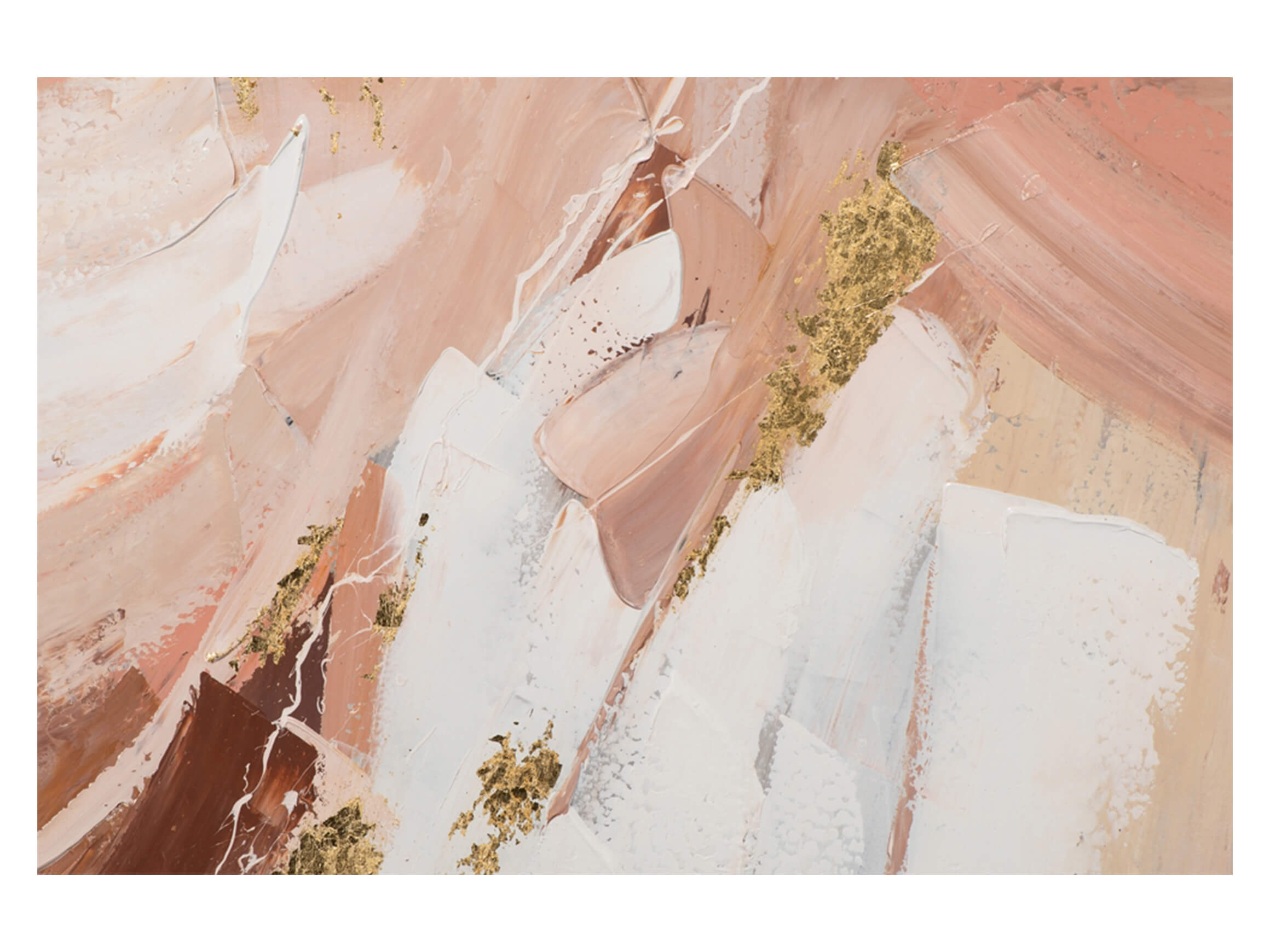 Bild Abstrakt in Lachsrot image LAND