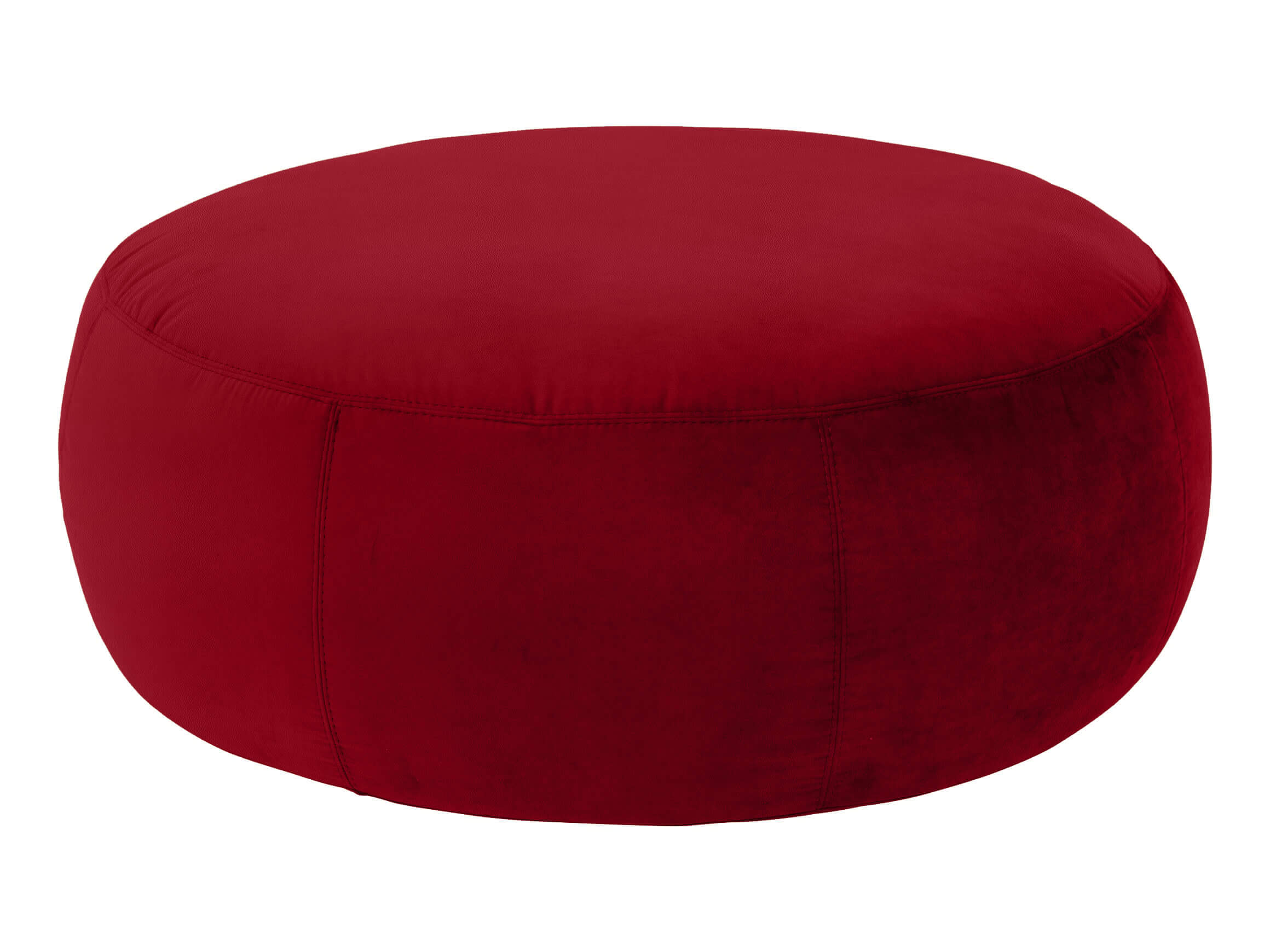 Hocker Annabelle Basic D: 105 cm Candy / Farbe: Cherry / Material: Leder Basic