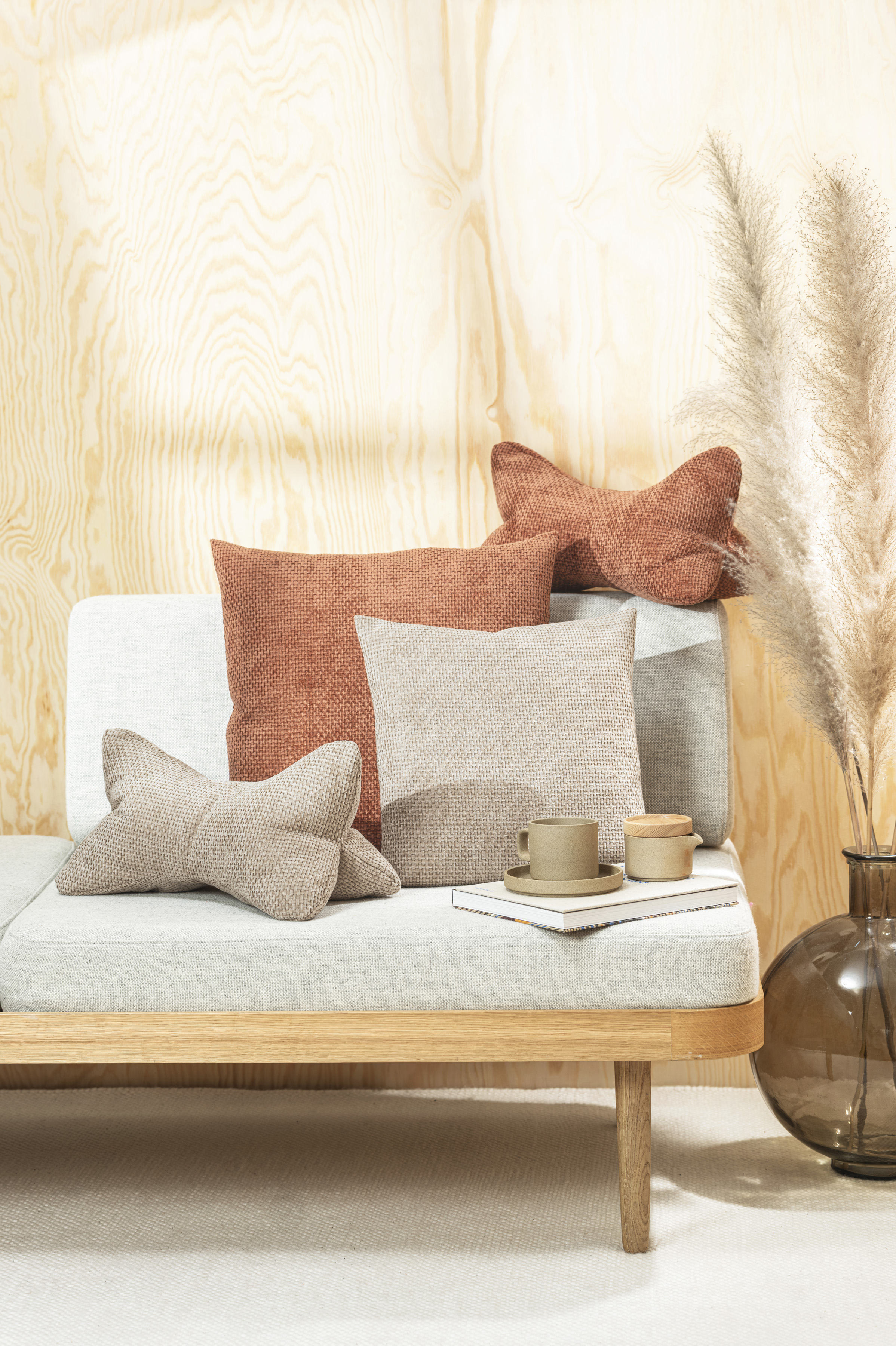 Leseknochen Arlo, Taupe B: 42 cm Magma / Farbe: Taupe