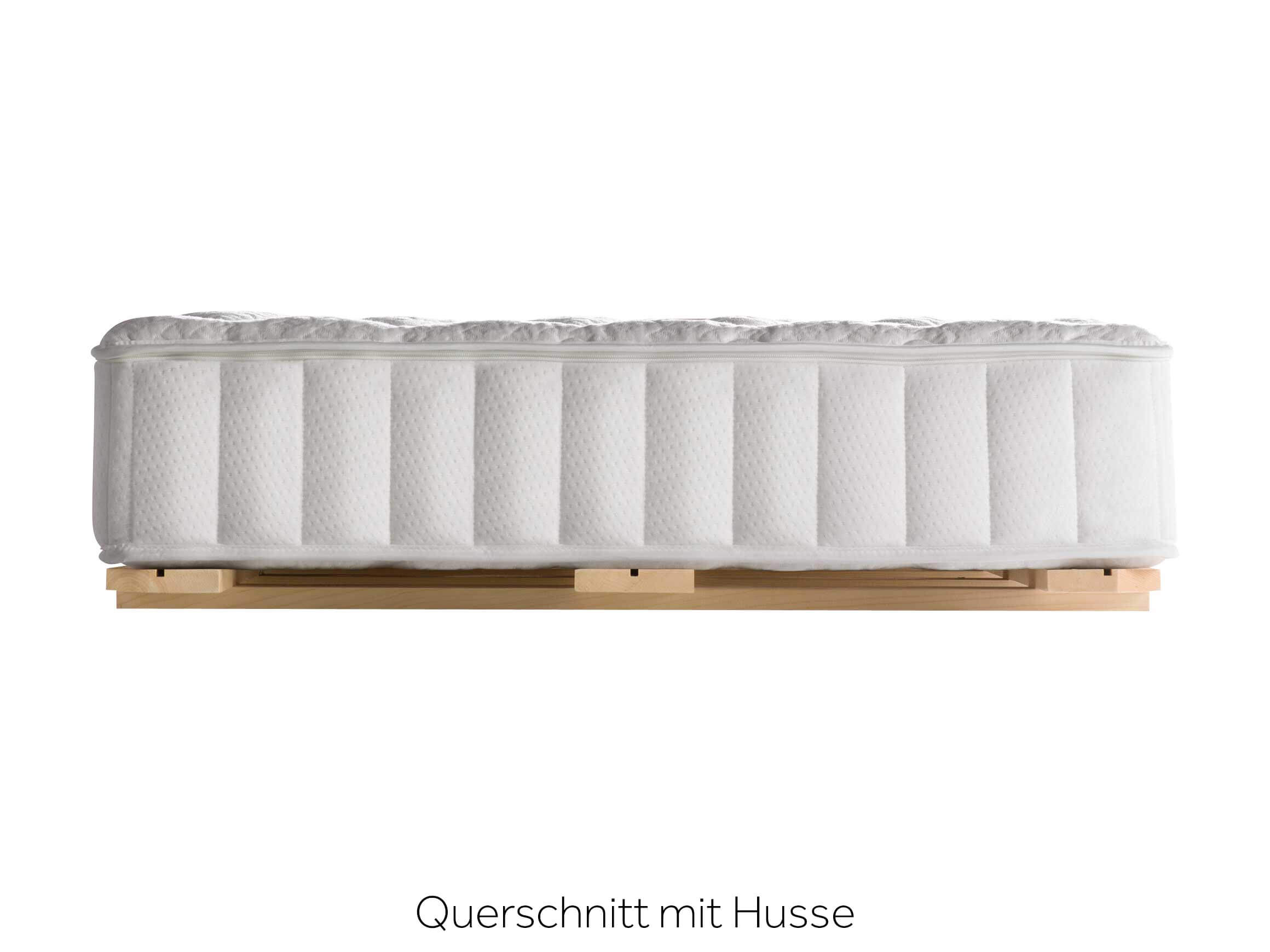 Schlafsystem Aos Fichte mit Husse Team 7 / Grösse: 140 x 200 /Matratzenhärte: weich