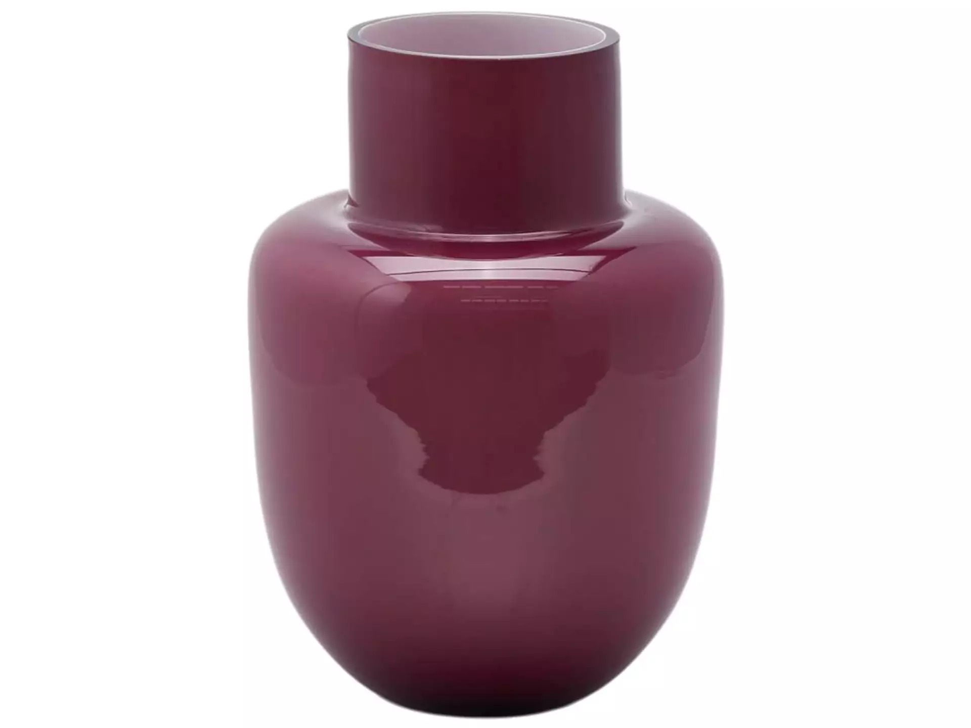 Vase Glas Rot H: 31 cm Edg / Farbe: Rot
