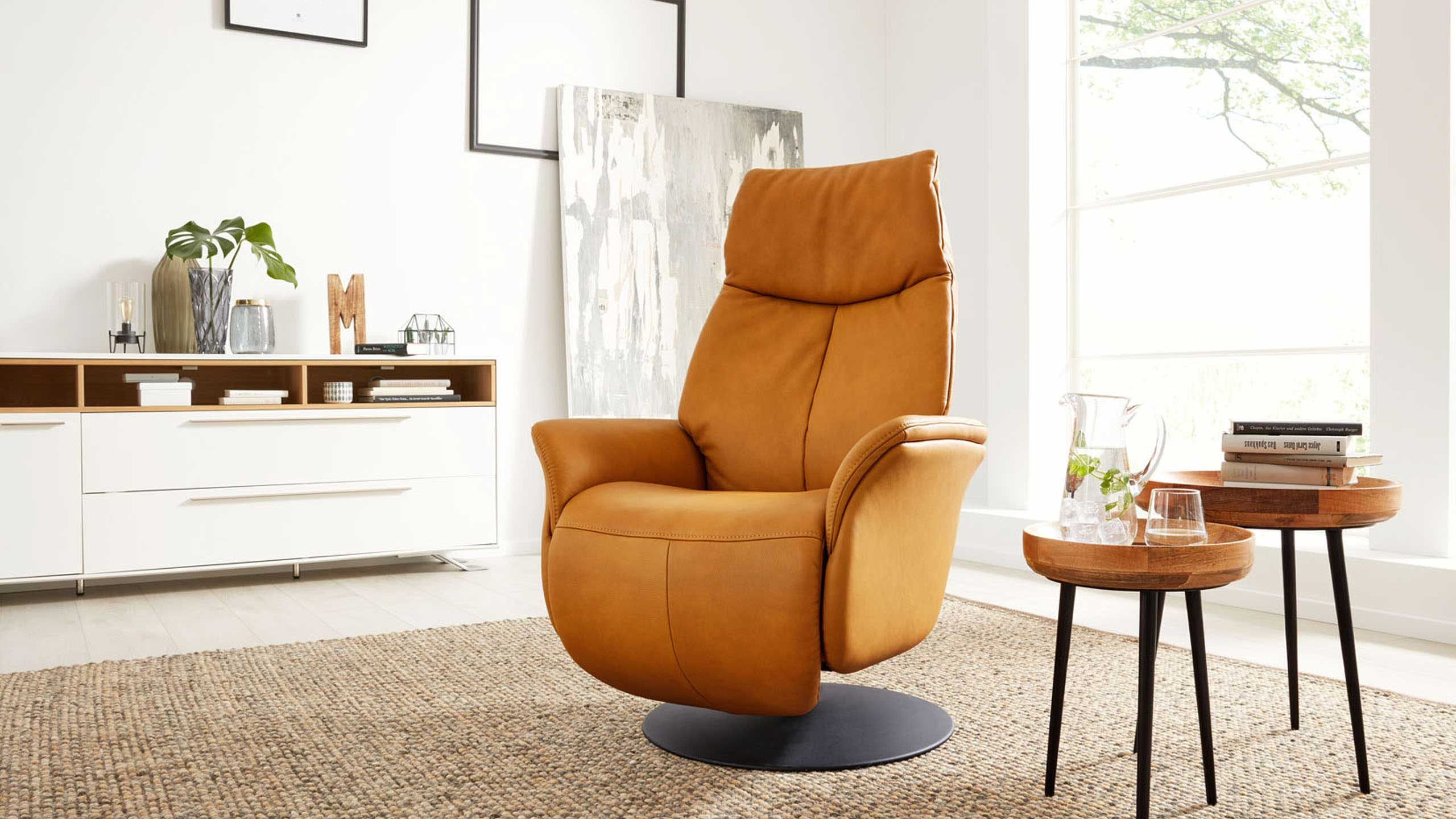 Relaxer Alberta Basic Himolla / Farbe: Kaffee / Material: Stoff Basic