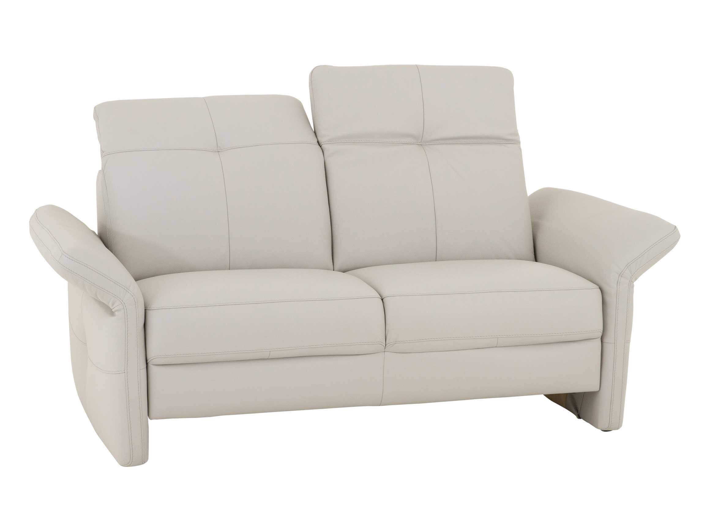 Sofa Baranya, 2-Sitzer Leder Perle, BxTxH 190x93x82 cm