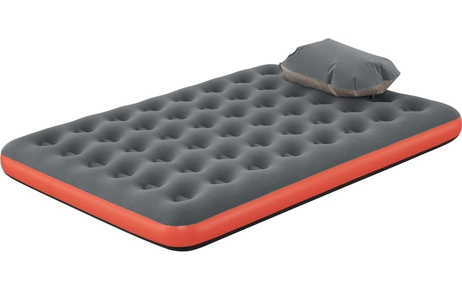 Luftbett Roll und Relax Queen Grau/Rot, 203x152 cm