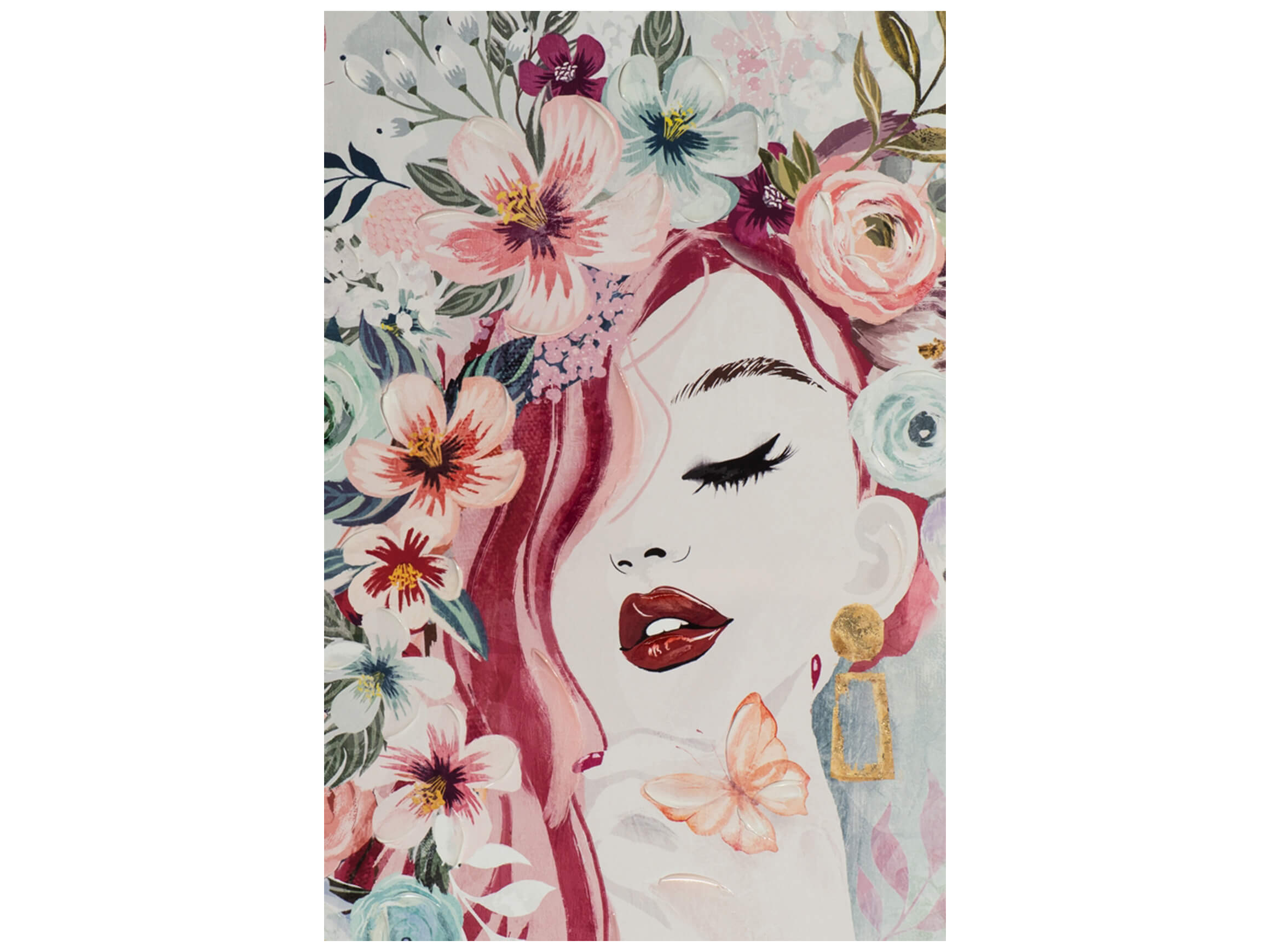 Bild Modische Dame mit Blumen image LAND