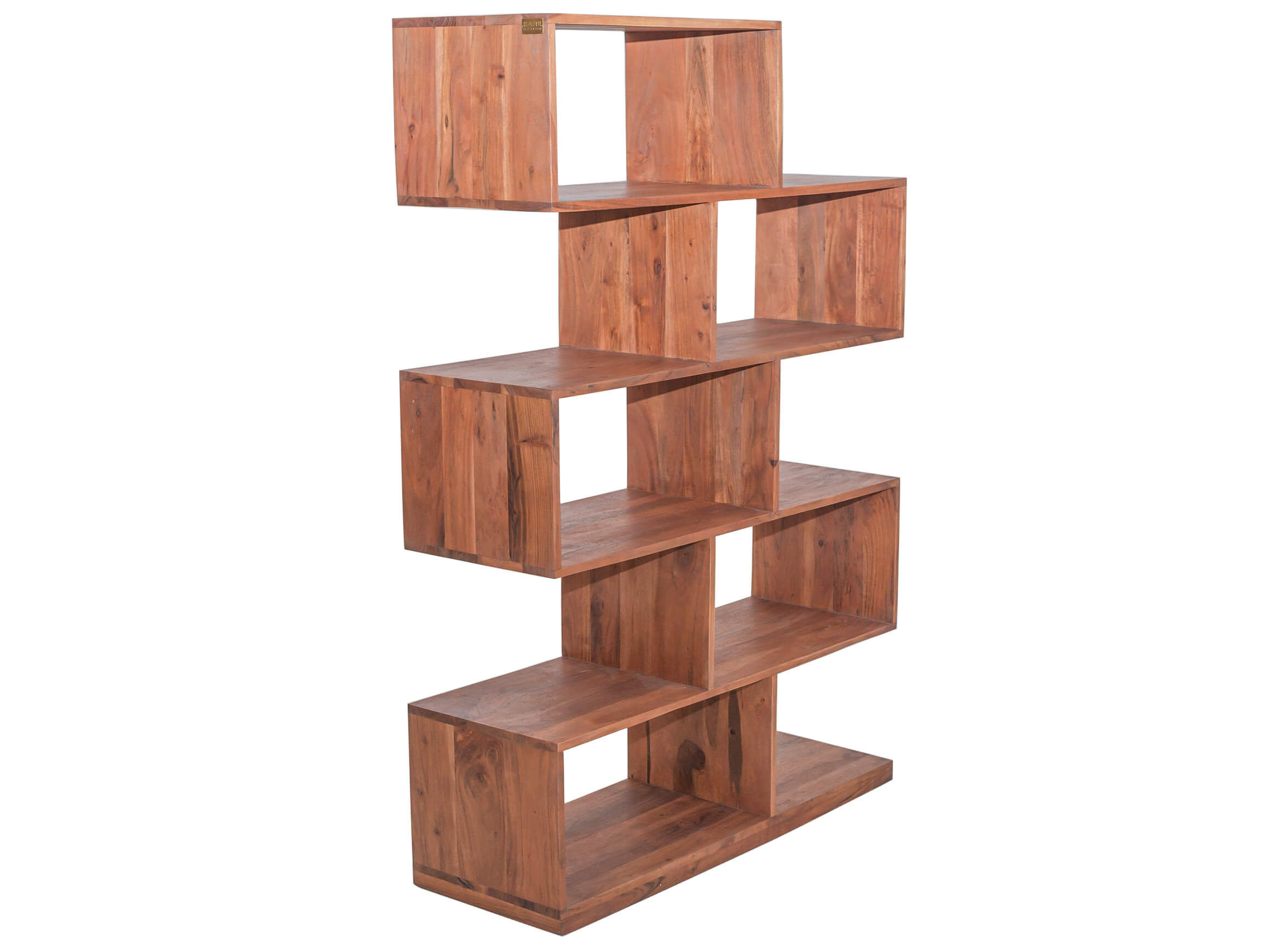 Regal Authentico Zick Zack 100x150 Kare / Farbe: Holzfarbig