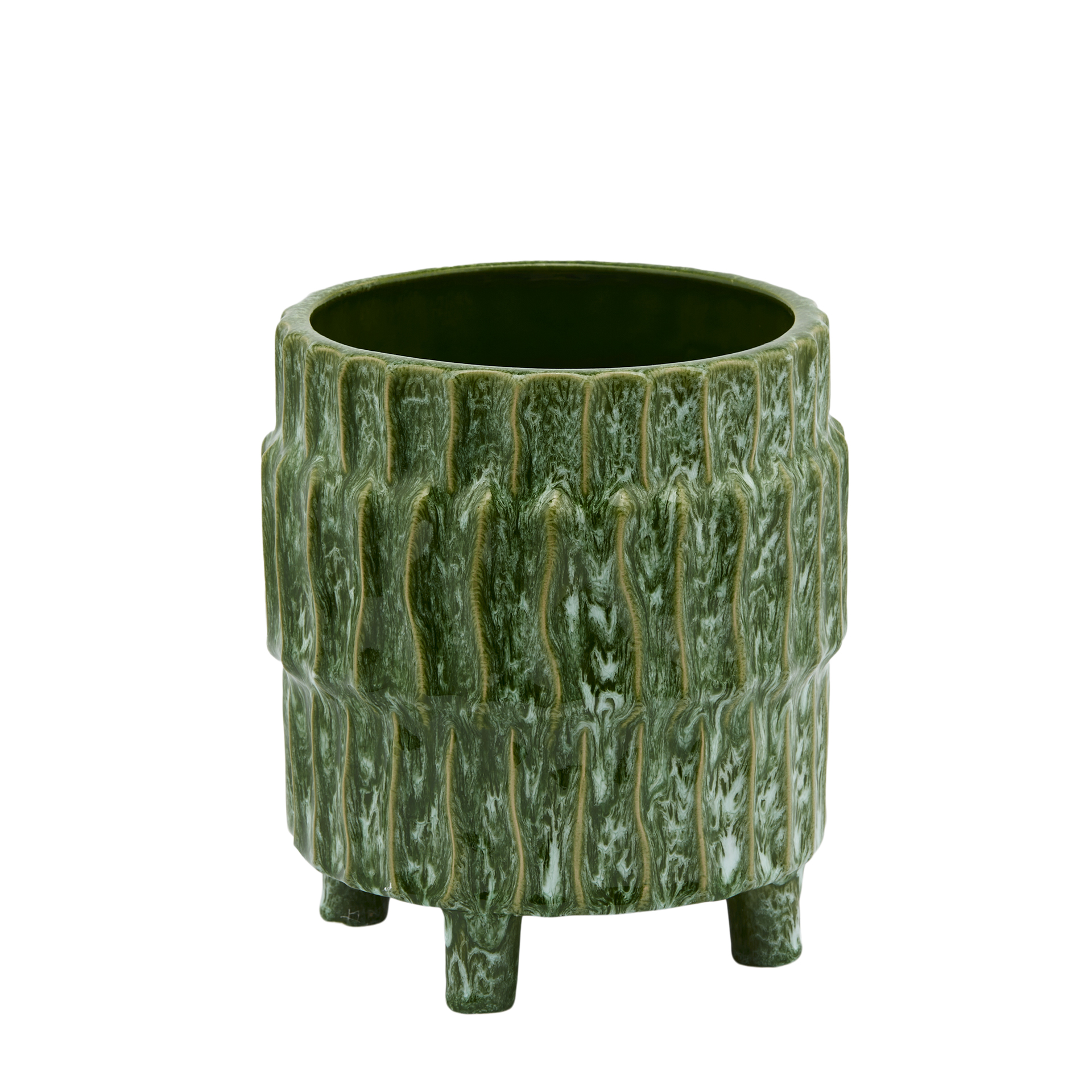 Pflanzengefäss Übertopf Linee Grün H: 23 cm Edg