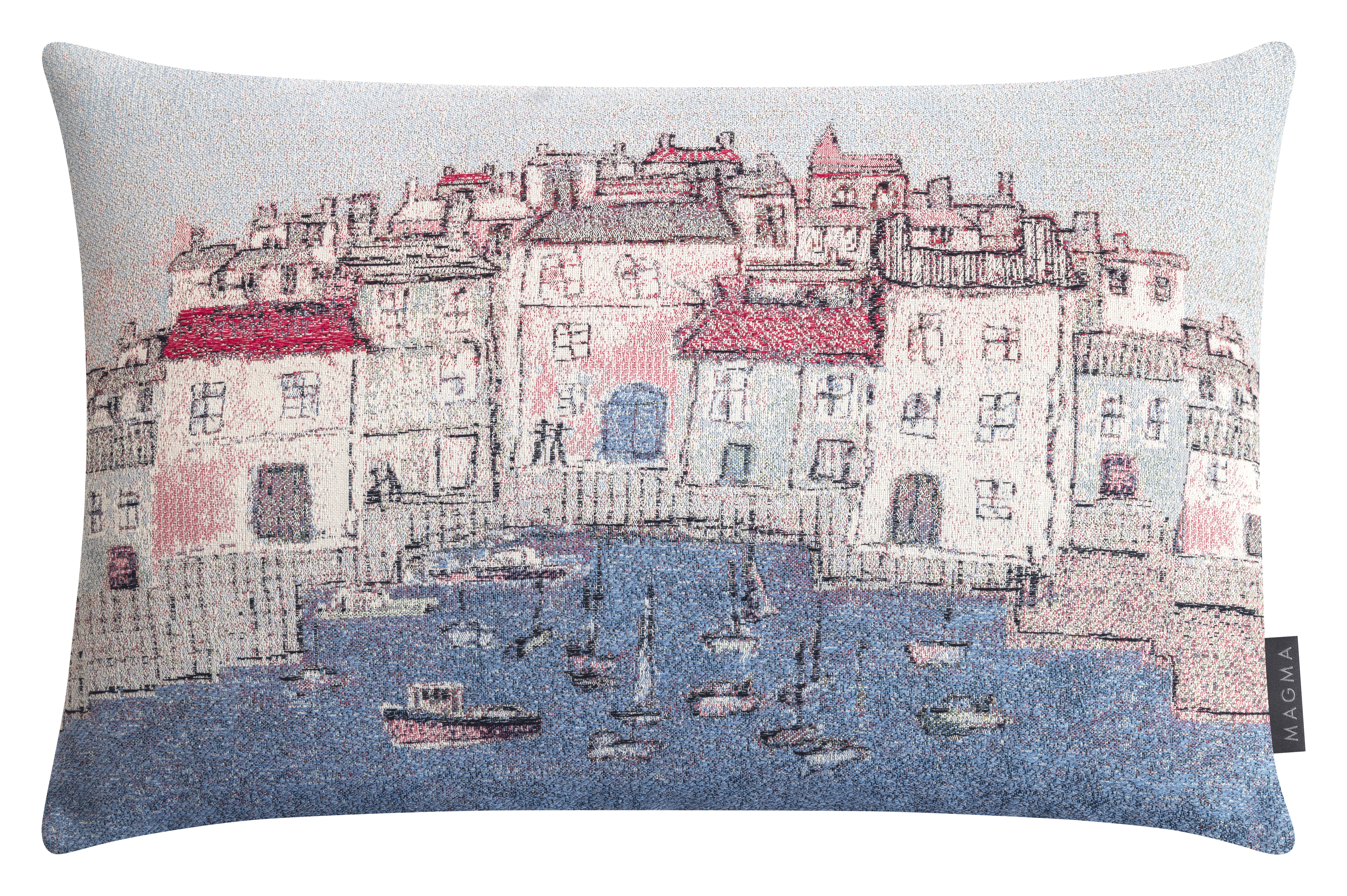 Magma Kissenhülle Biarritz, Blau 60x40 cm  | Schubiger Möbel