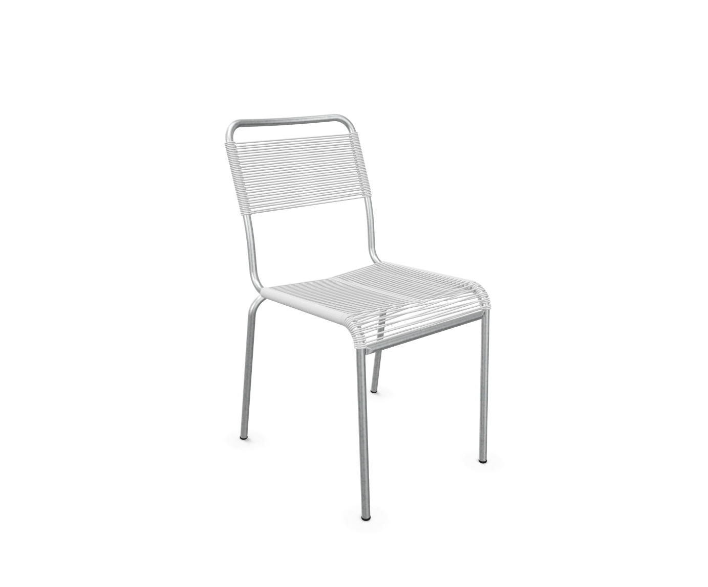 Spaghetti-Stuhl Rigi Feuerverzinkt von Schaffner / Farbe: Weiss / Grösse: 49 x 61 cm