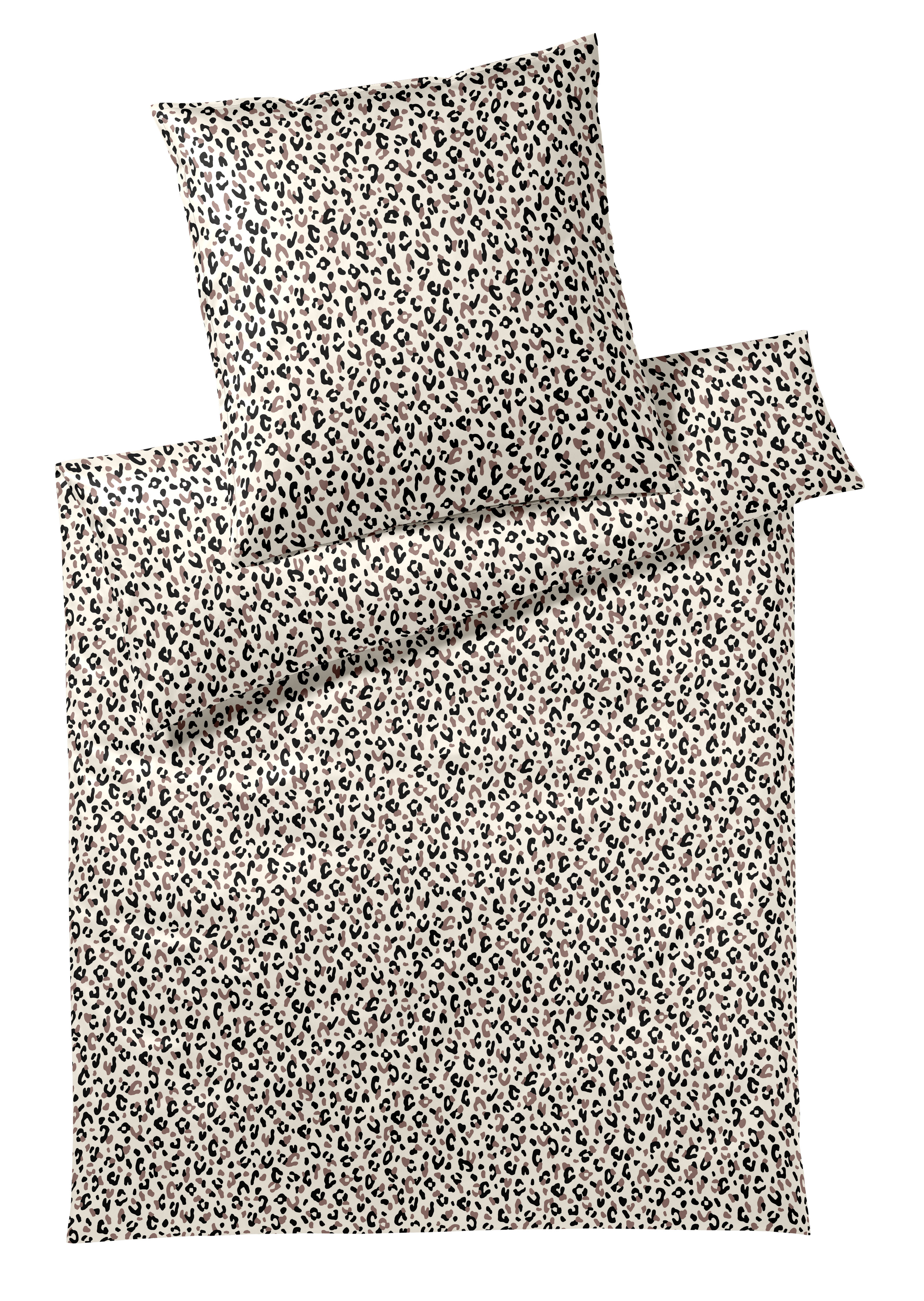 Bettwäsche Leolook Schwarz Sand Elegante