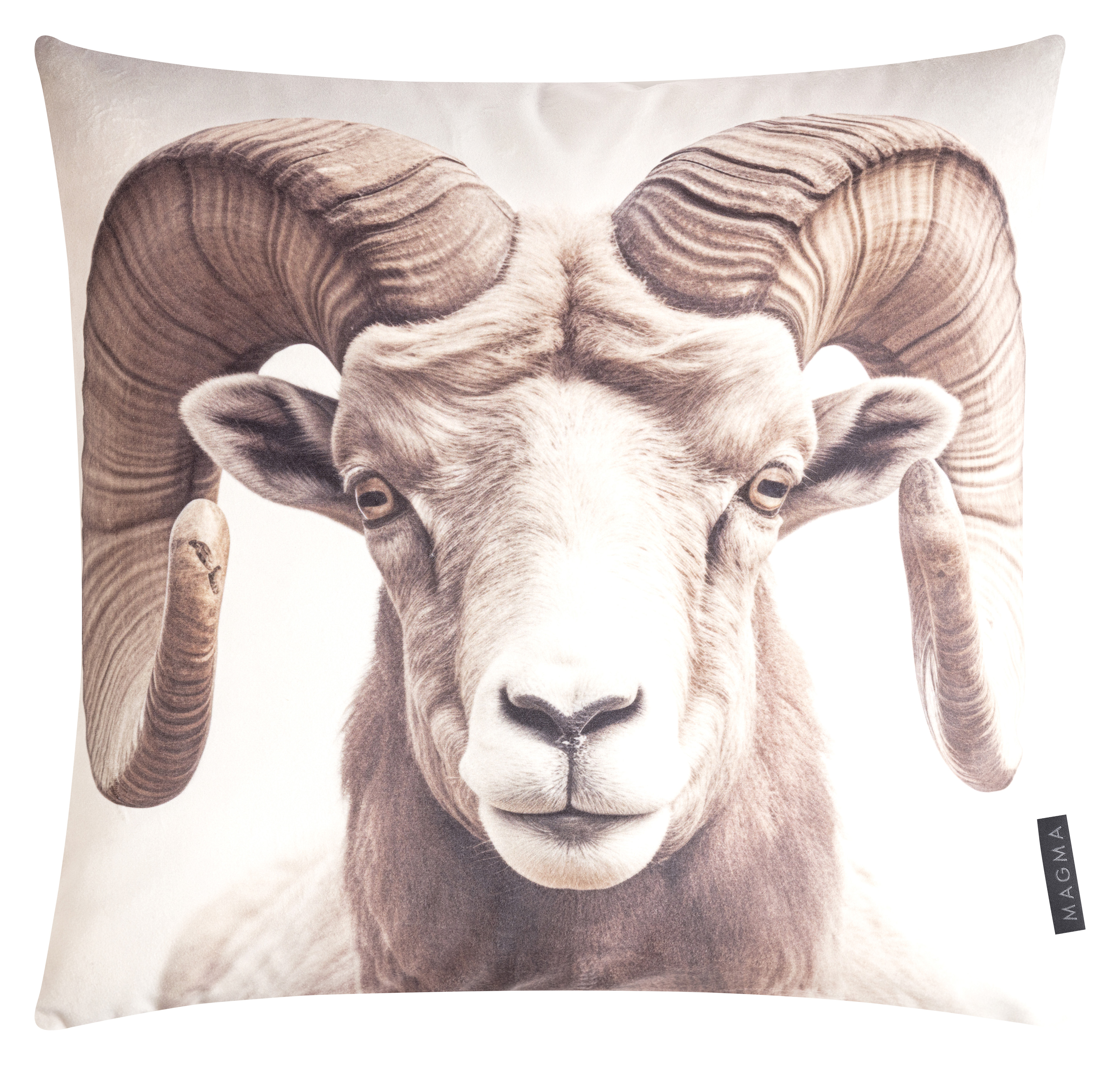 Kissenhülle Wild Animals, Widder 45x45 cm Magma / Farbe: