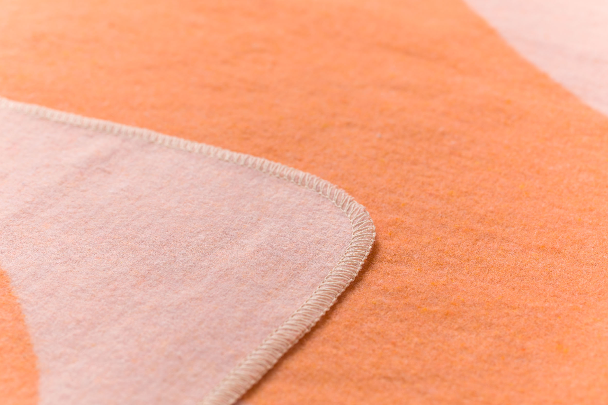 Plaid Silvretta Retro Waves, Hellorange 140 x 200 cm Sander AG