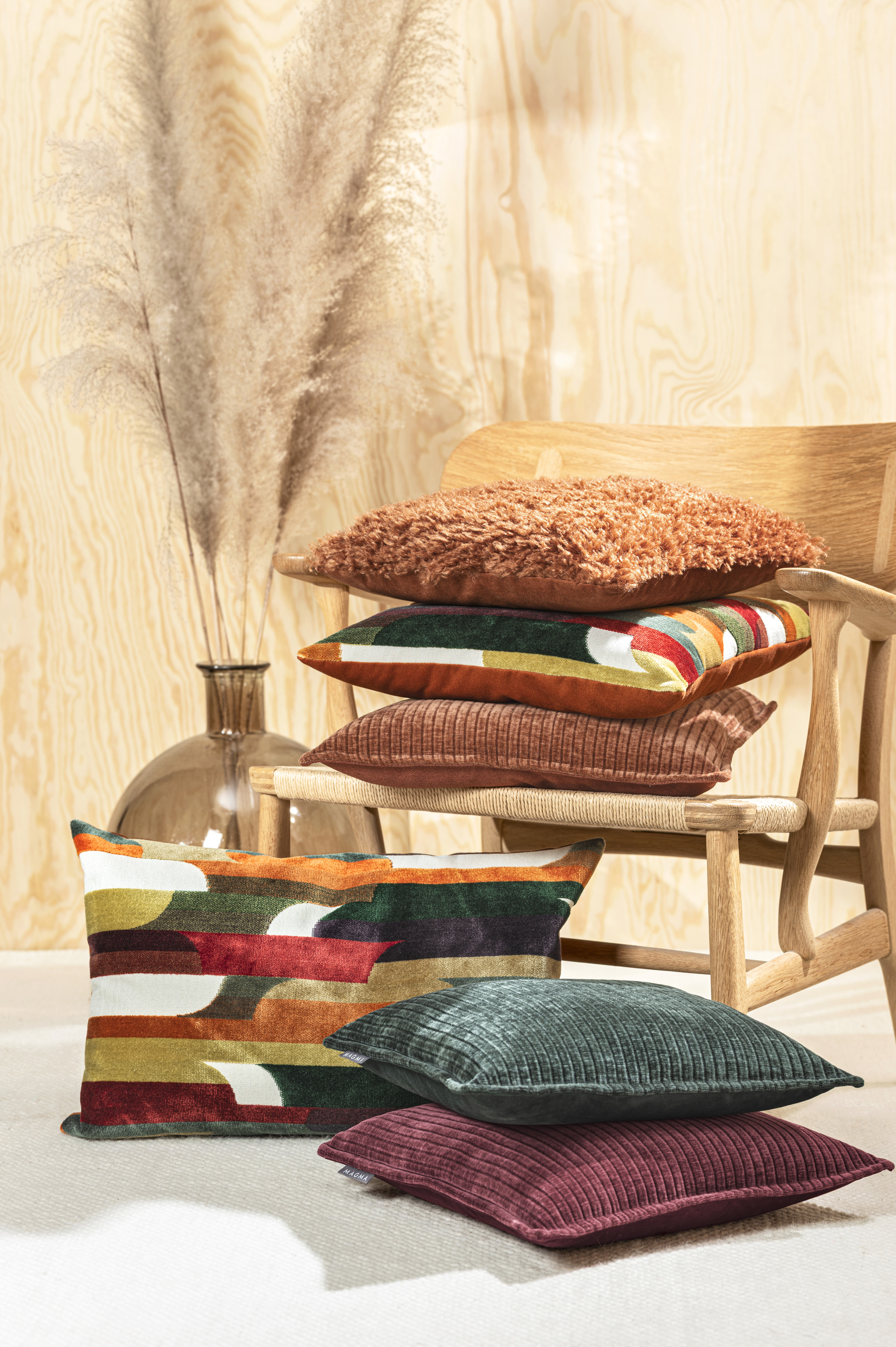 Kissenhülle Viale, Dunkelgrün 45x45 cm Magma