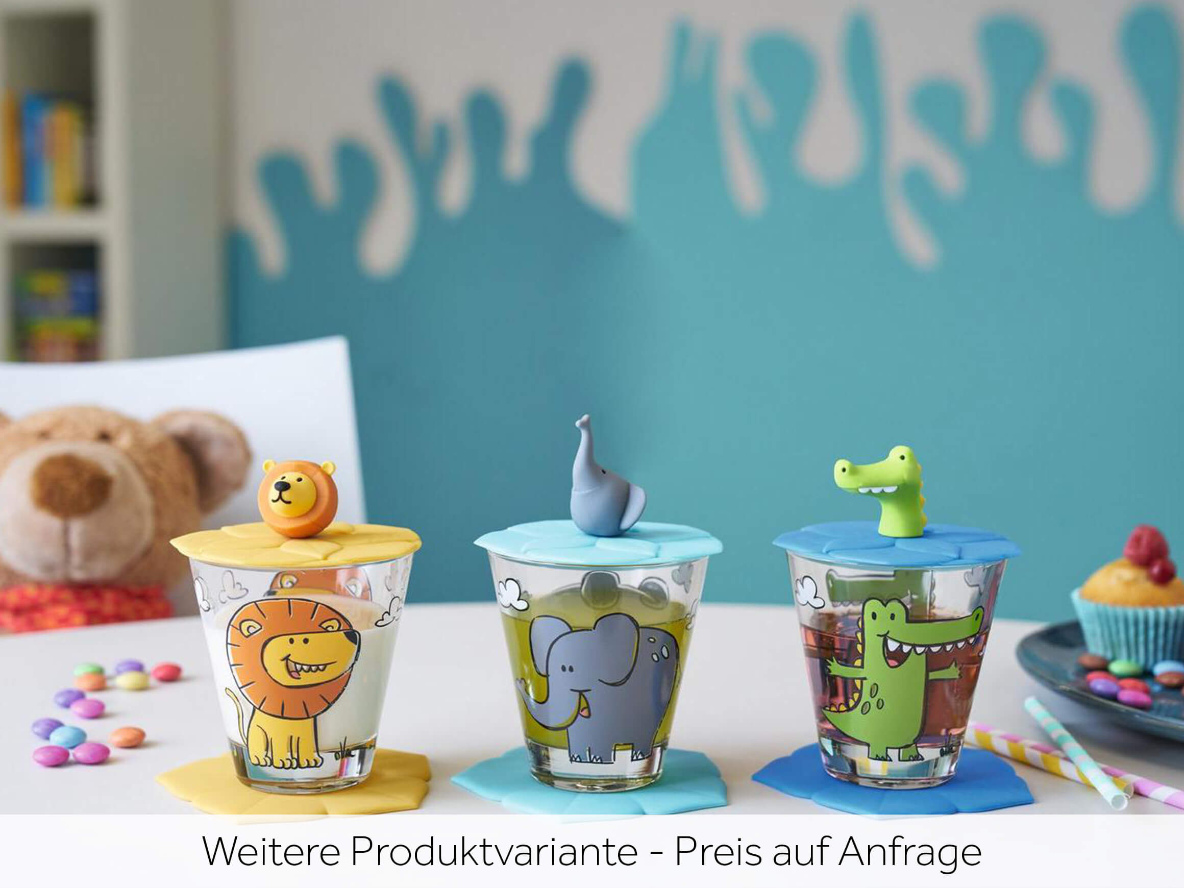 Leonardo Trinkglas Für Kinder Bambini Elefant, 215 Ml, 3-teilig