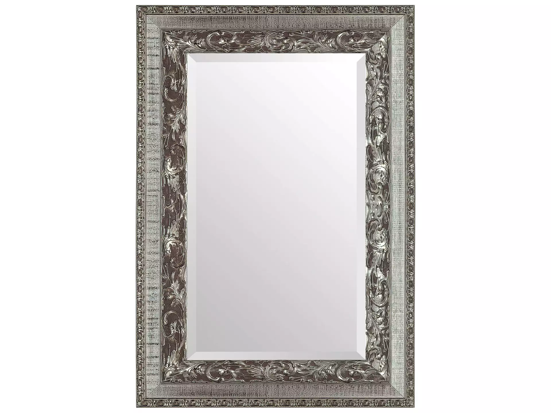 Spiegel Romy Silber Len-Fra/ Farbe: Silber / Masse (BxH) :75,00x115,00 cm
