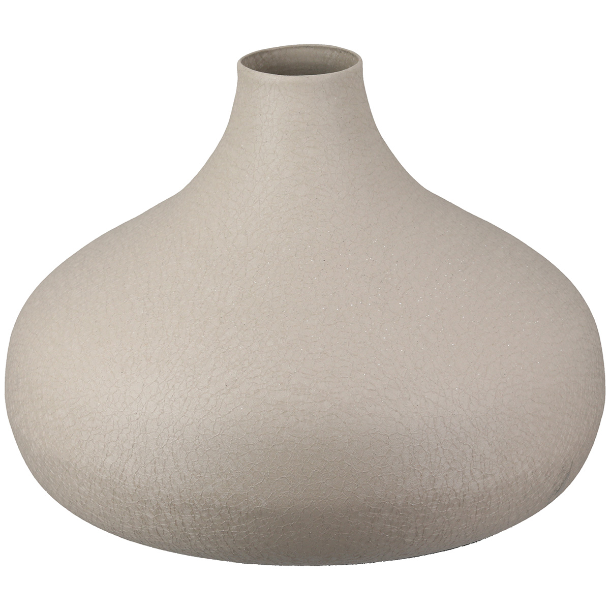 Gilde Vase Avanti Eisen Beige H: 13 cm Beige | Schubiger Möbel