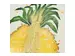 Schale Ananas H: 4 cm Kersten / Farbe: Gelb Grün Weiss