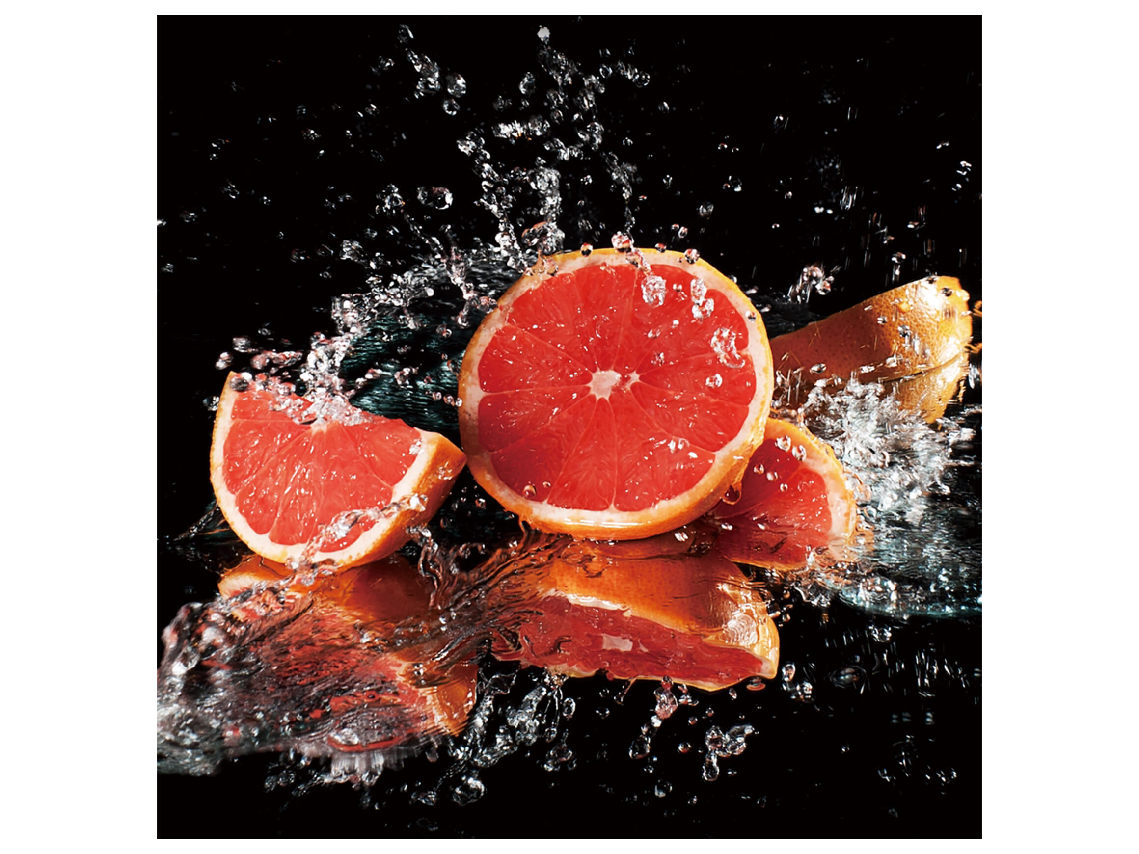 Digitaldruck auf Glas Splash Blutorange image LAND