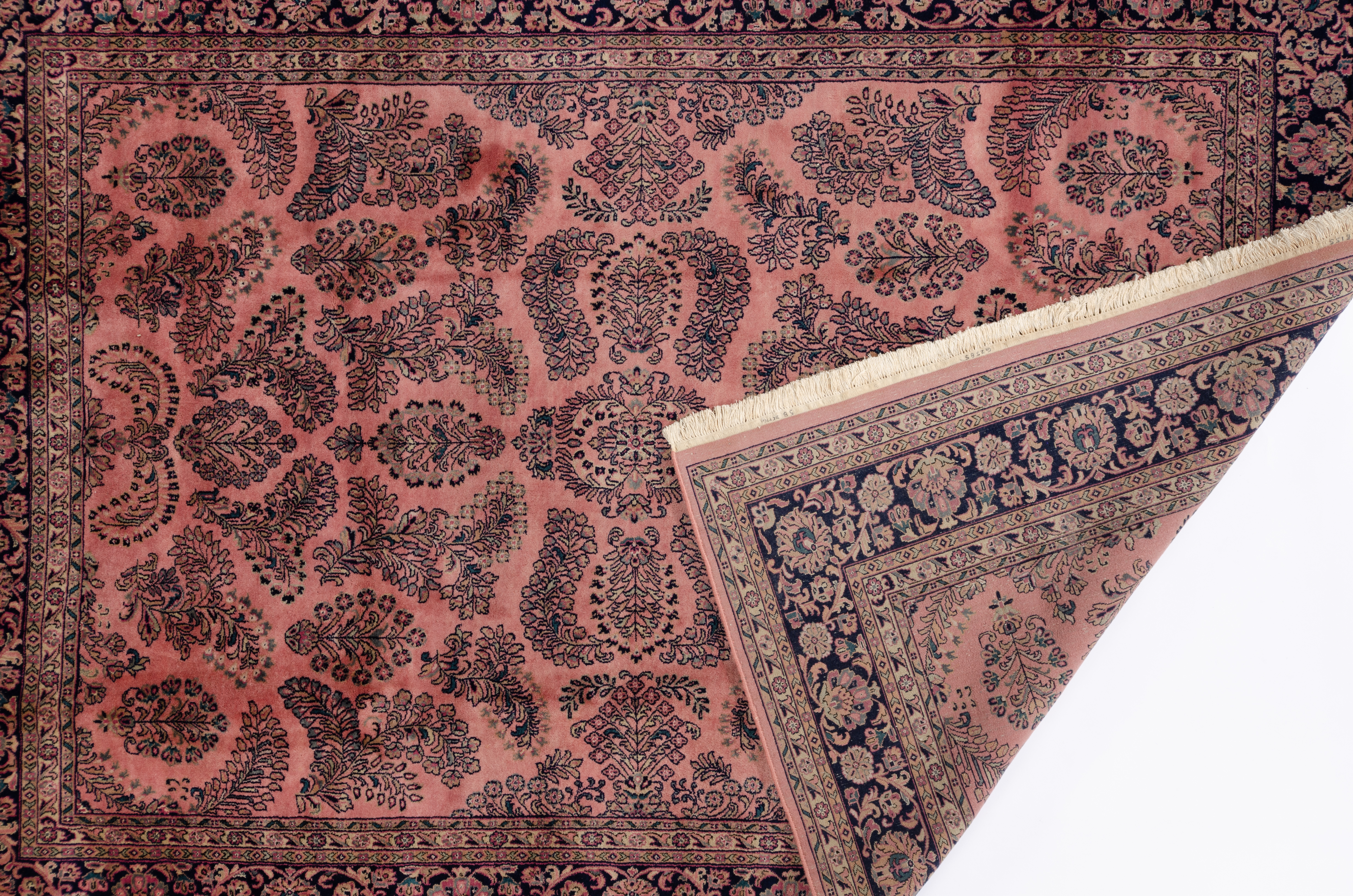 Klassischer Teppich Indo Sarough Negra / Farbe: Schwarz