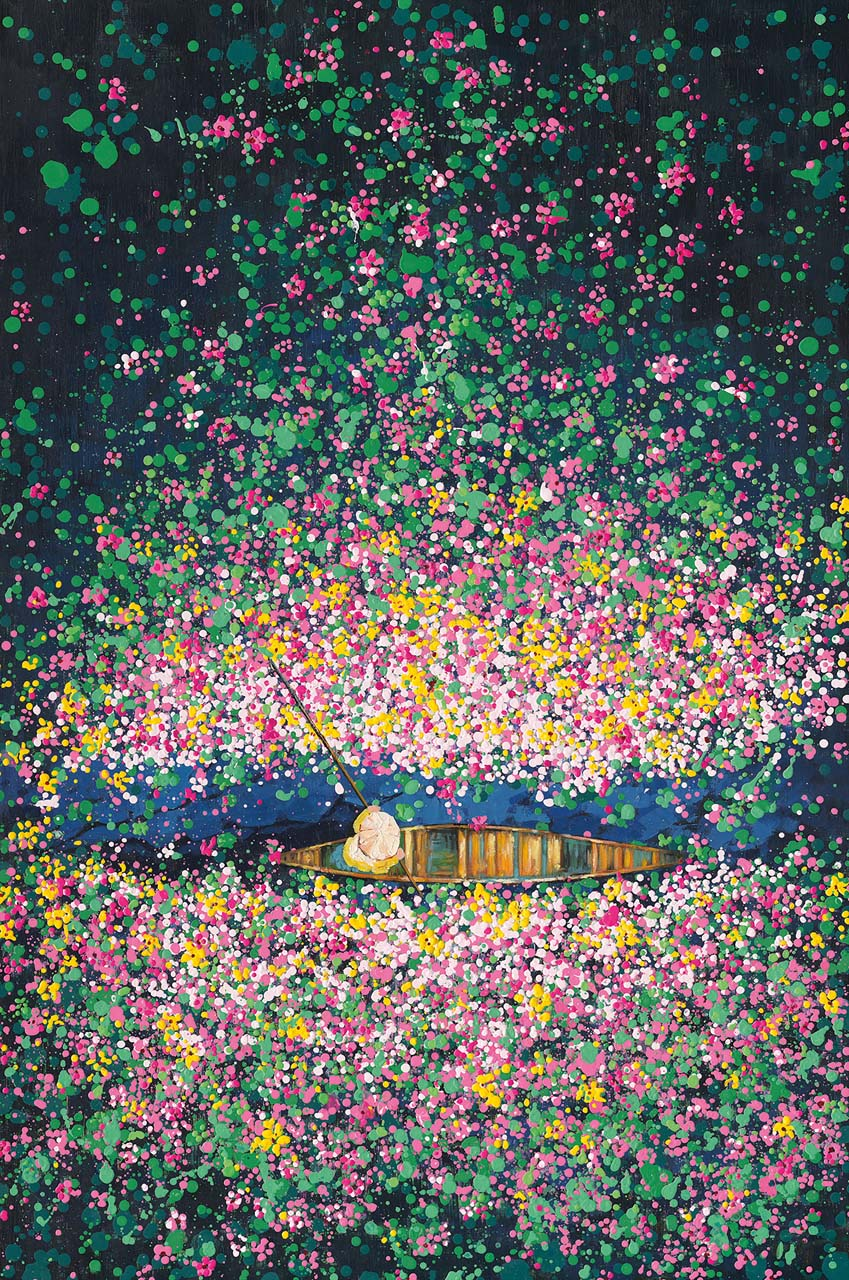Gemälde-Blumenboot-image LAND