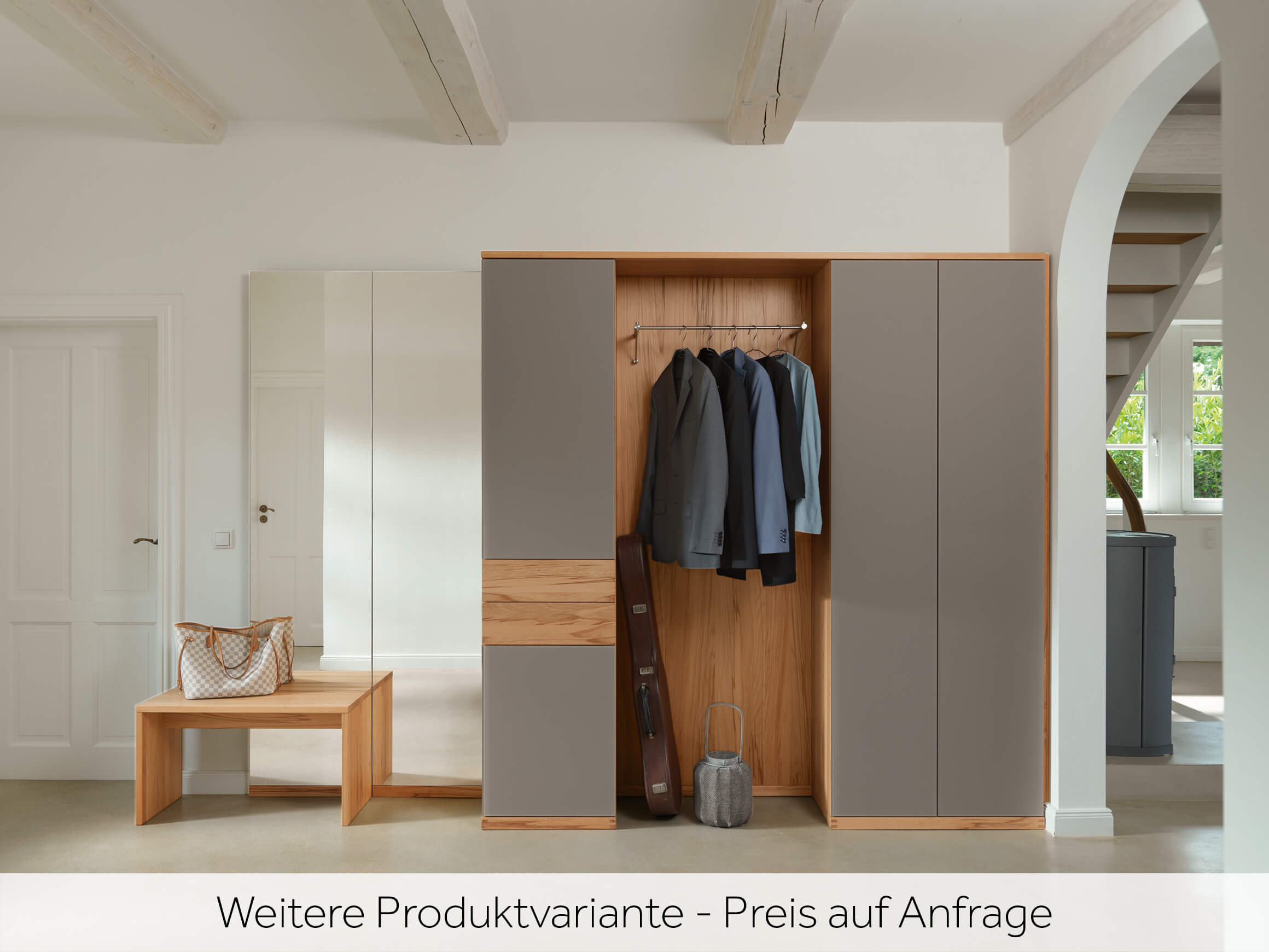 Garderobe Cubus Team 7 / Farbe: Eiche