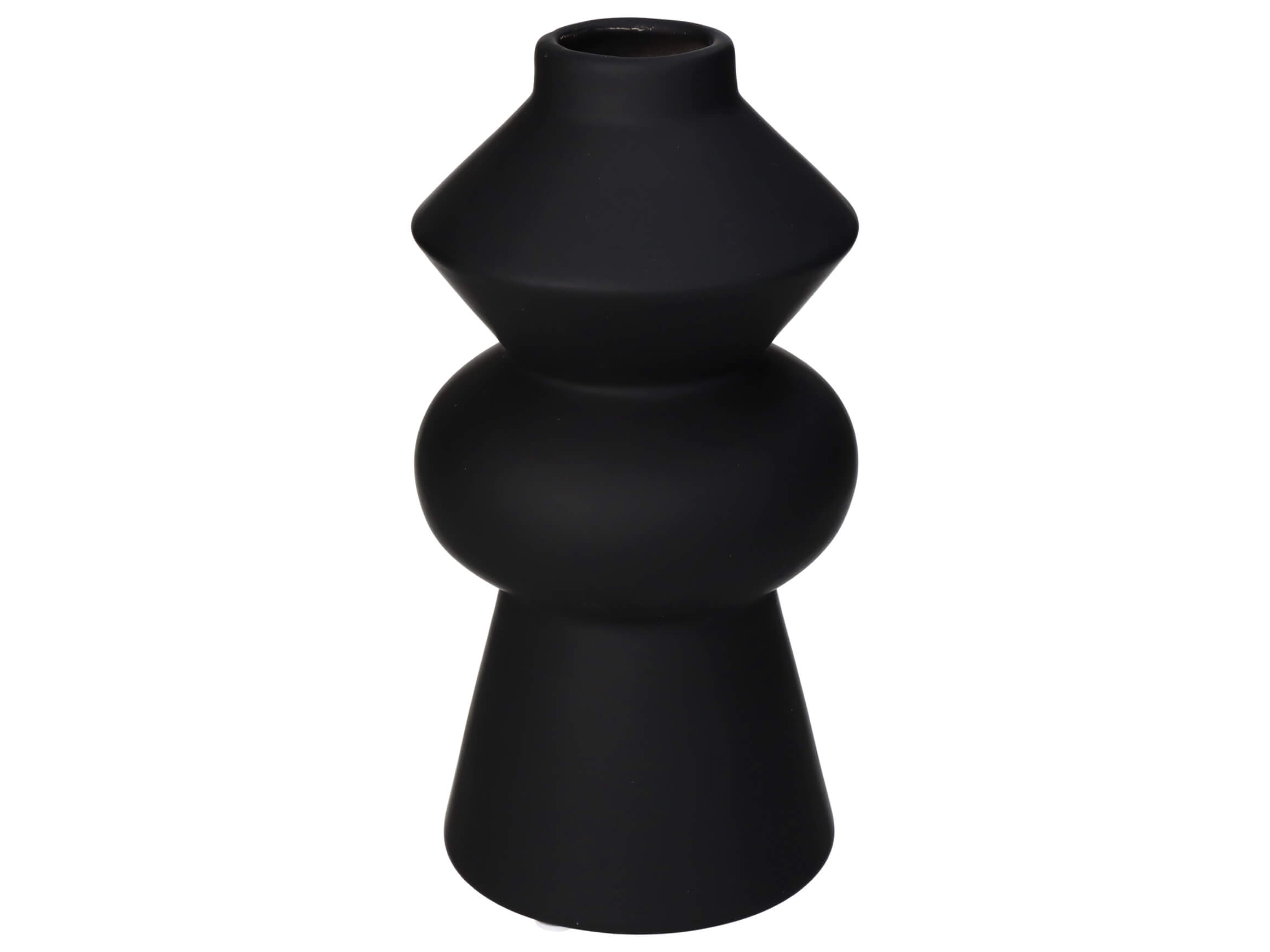 Kersten Vase Schwarz H: 20 cm  | Schubiger Möbel