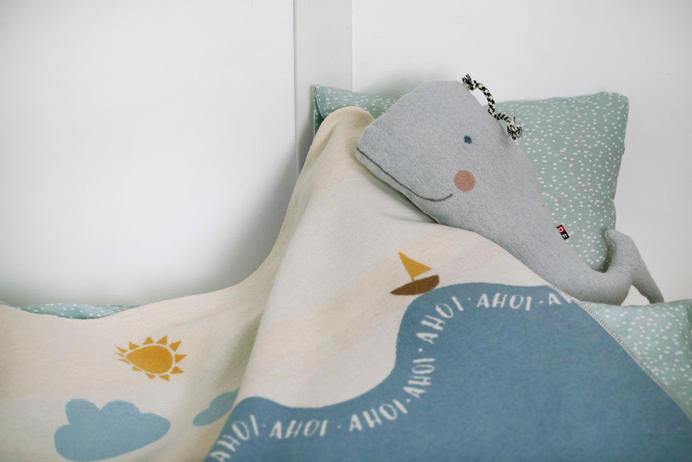 Kissen Juwel Wal, Marine 40 x 35 cm Sander AG