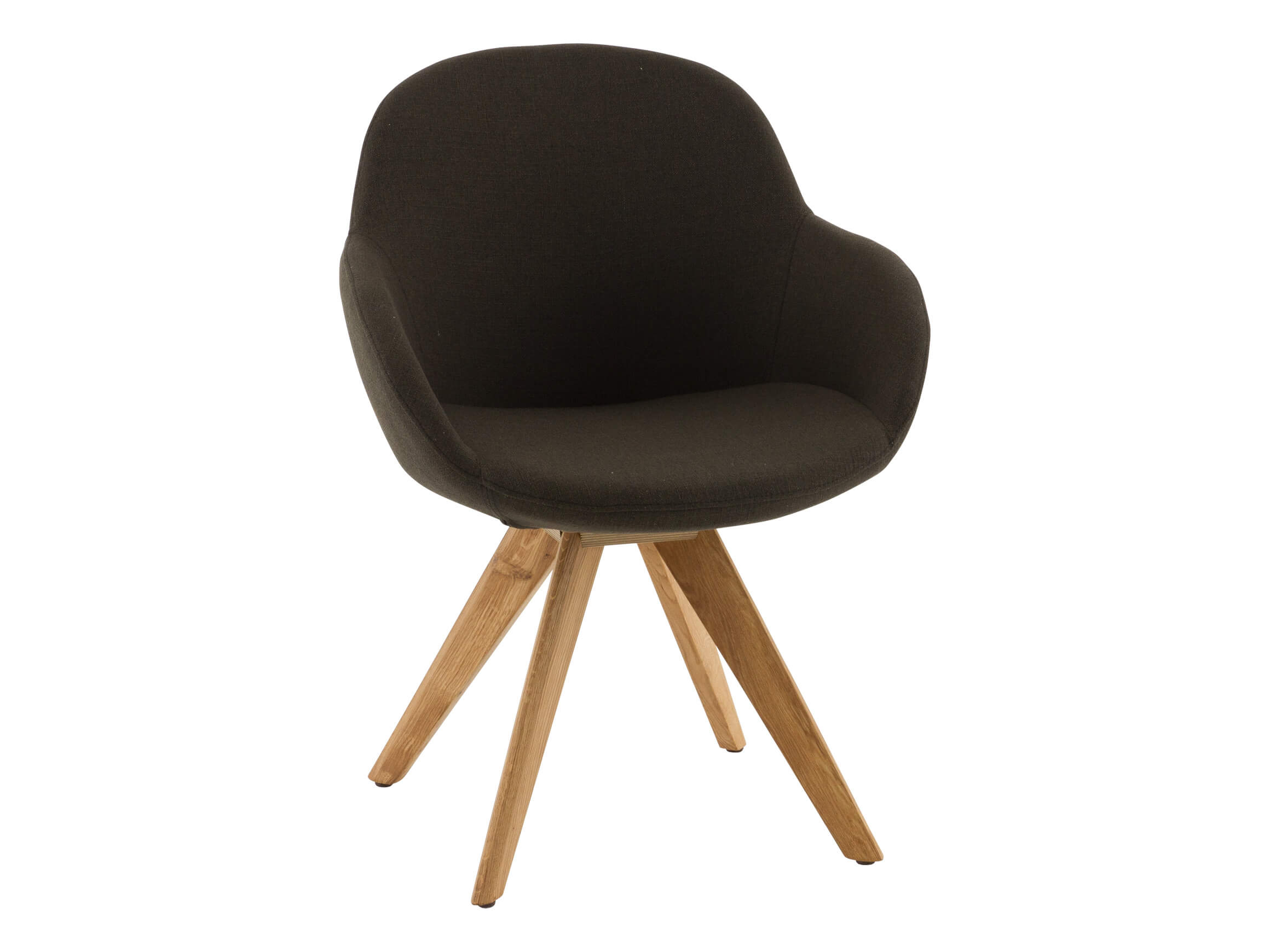 Chaise pivotante Carmen Niehoff / Couleur : Anthracite / Matériau : Tissu