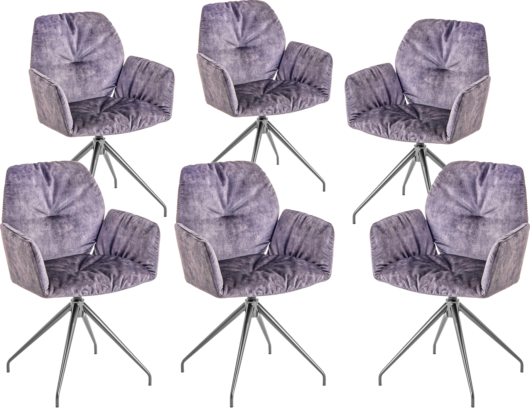 Mobitec Stuhl Montreux- Set a 6 Stk. Grau | Schubiger Möbel