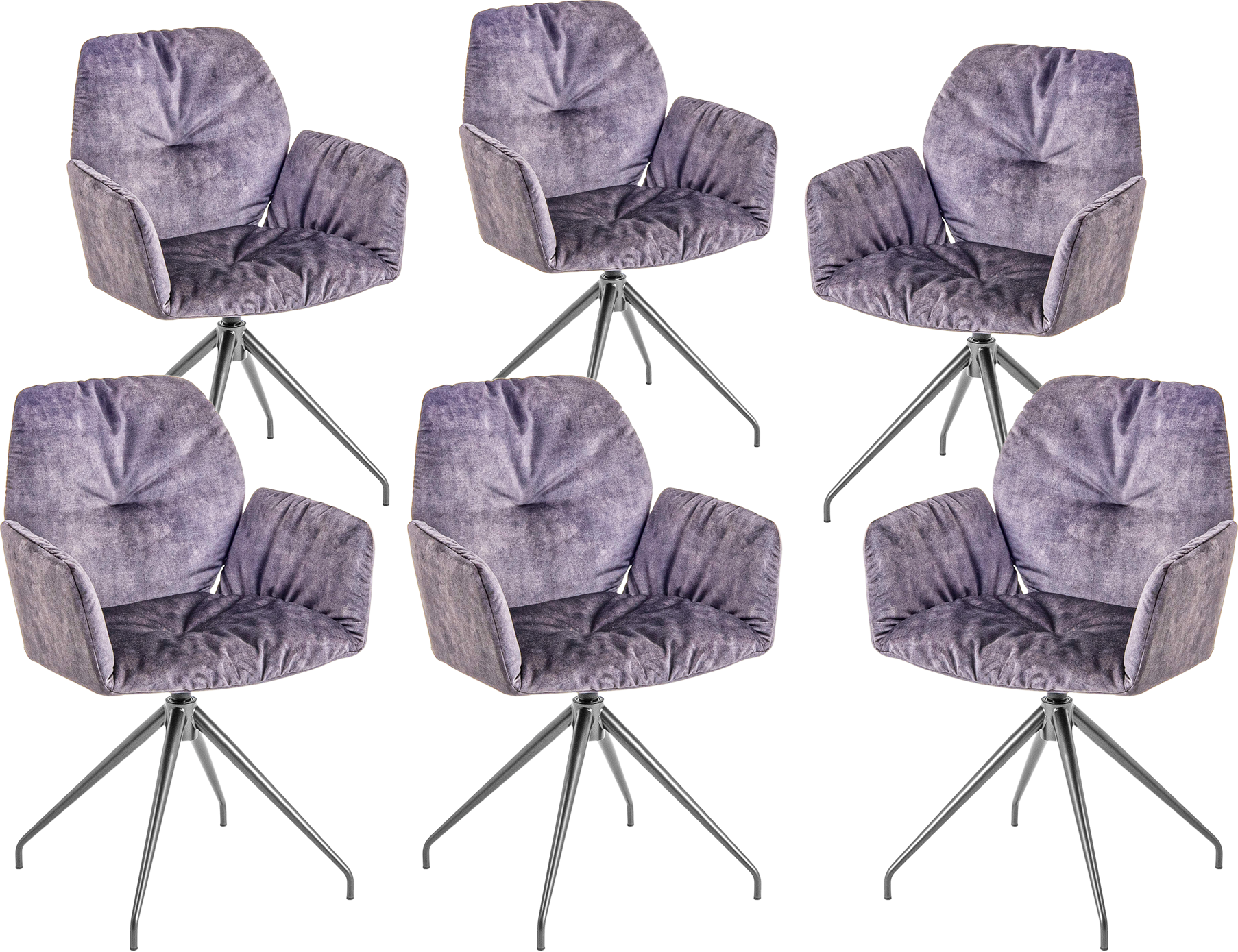 Armlehnstuhl Montreux Mobitec / Farbe: Grey / Bezugsmaterial: Stoff