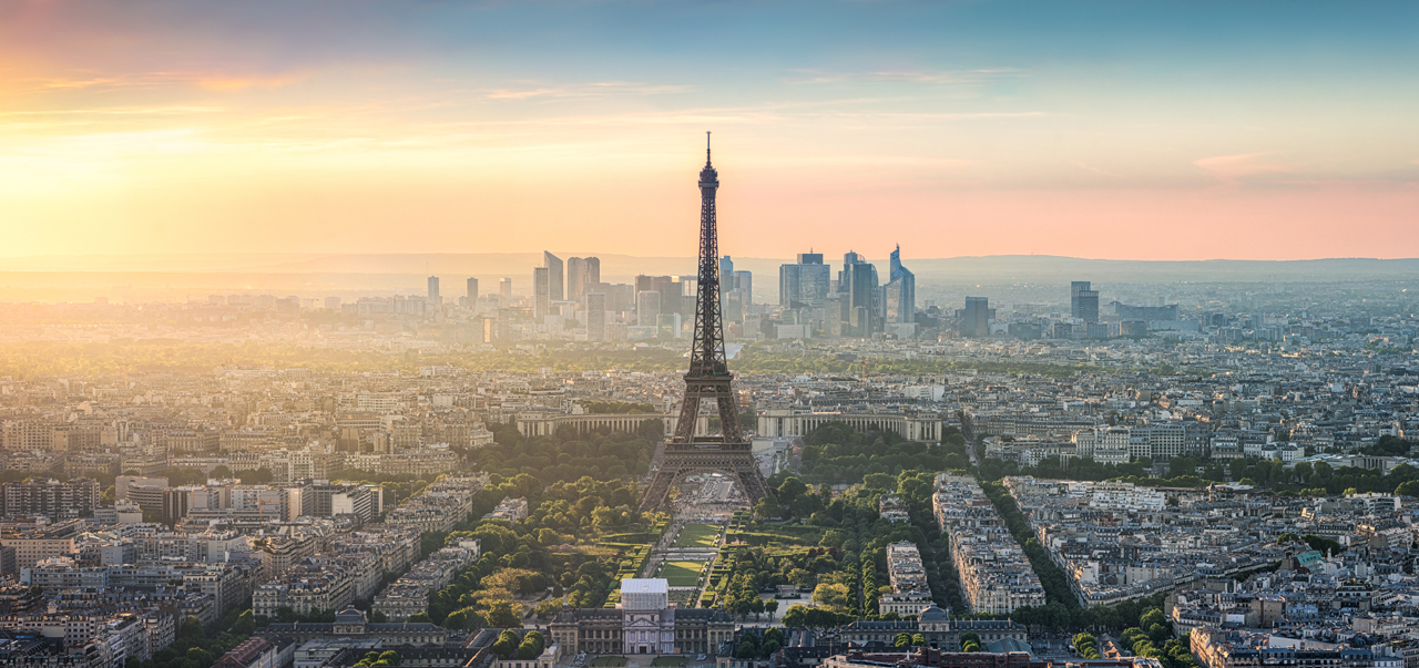 Canvas-Sunrise in Paris-image LAND