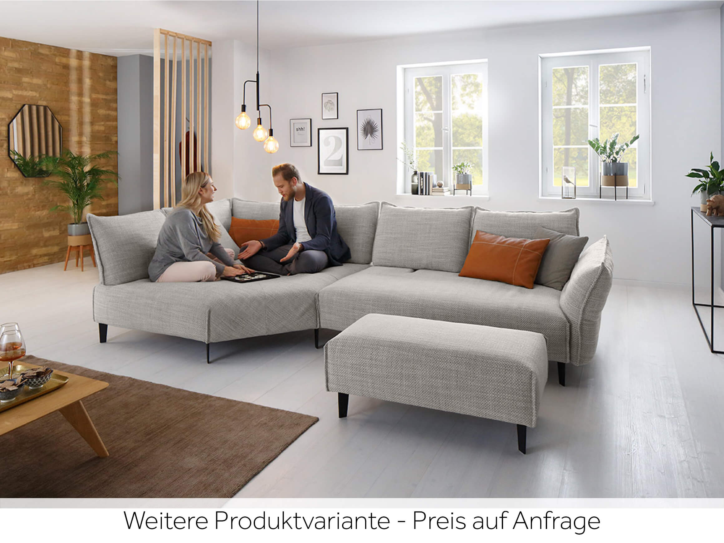 Ecksofa Bochum Schillig Willi / Farbe: Light Grey / Bezugsmaterial: Stoff