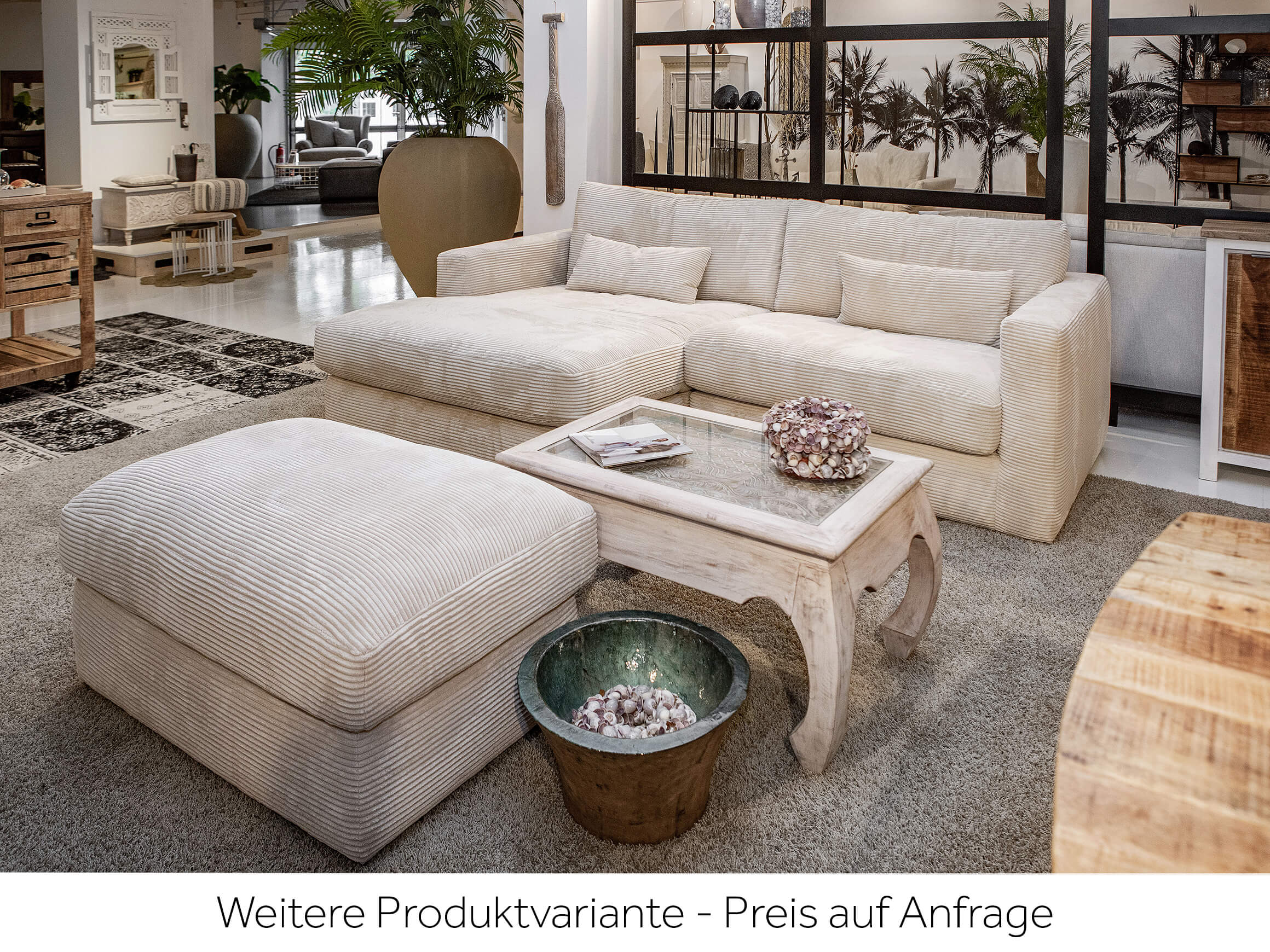 Megaohrensessel Locarno Gutmann / Farbe: Creme / Bezugsmaterial: Stoff