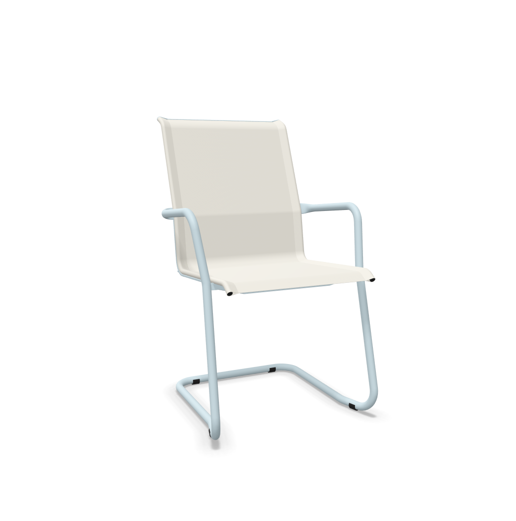 Schaffner Freischwinger Locarno Feuerverzinkt Braun | Schubiger Möbel